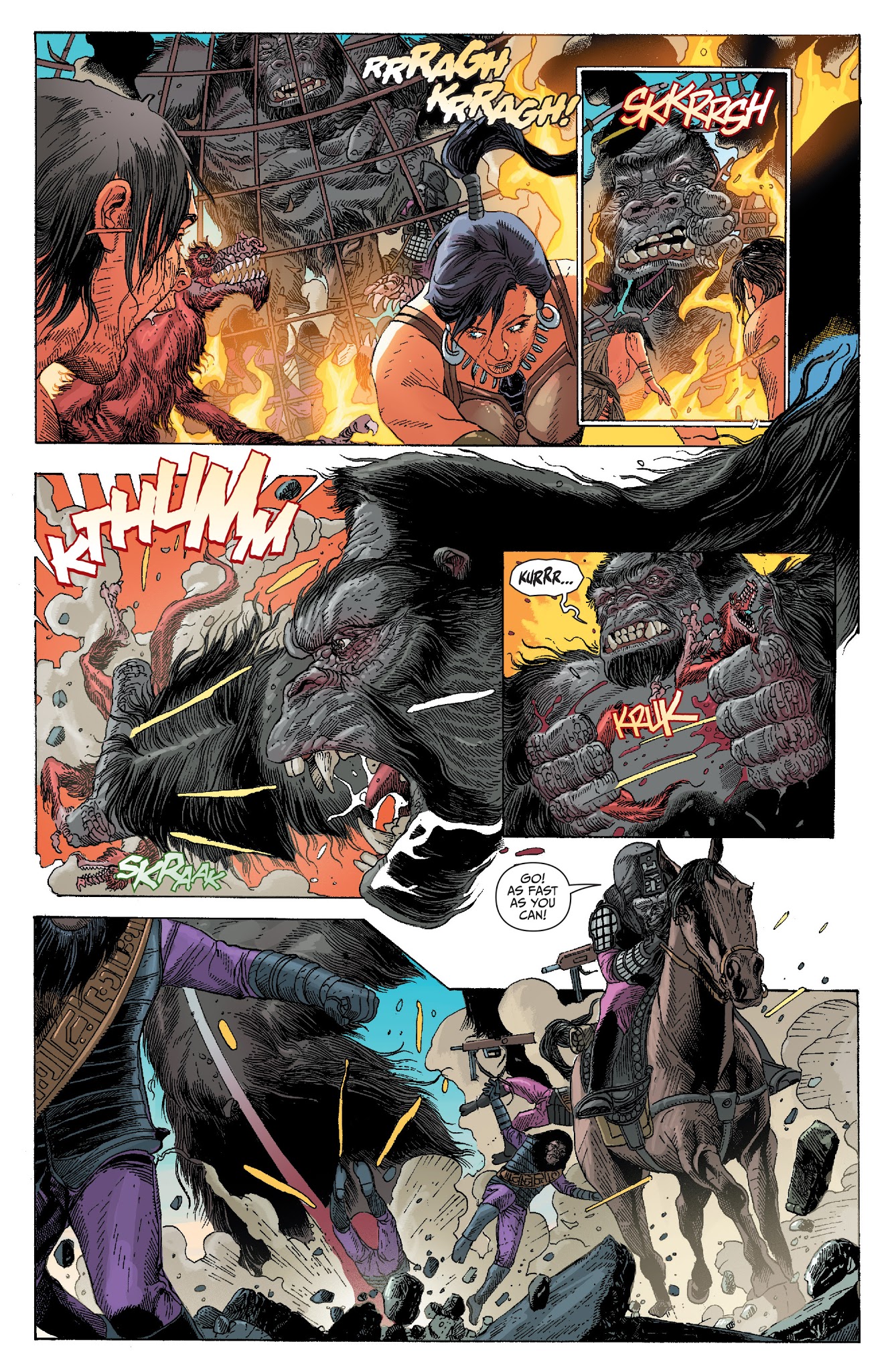 Read online Kong on the Planet of the Apes comic -  Issue #5 - 13
