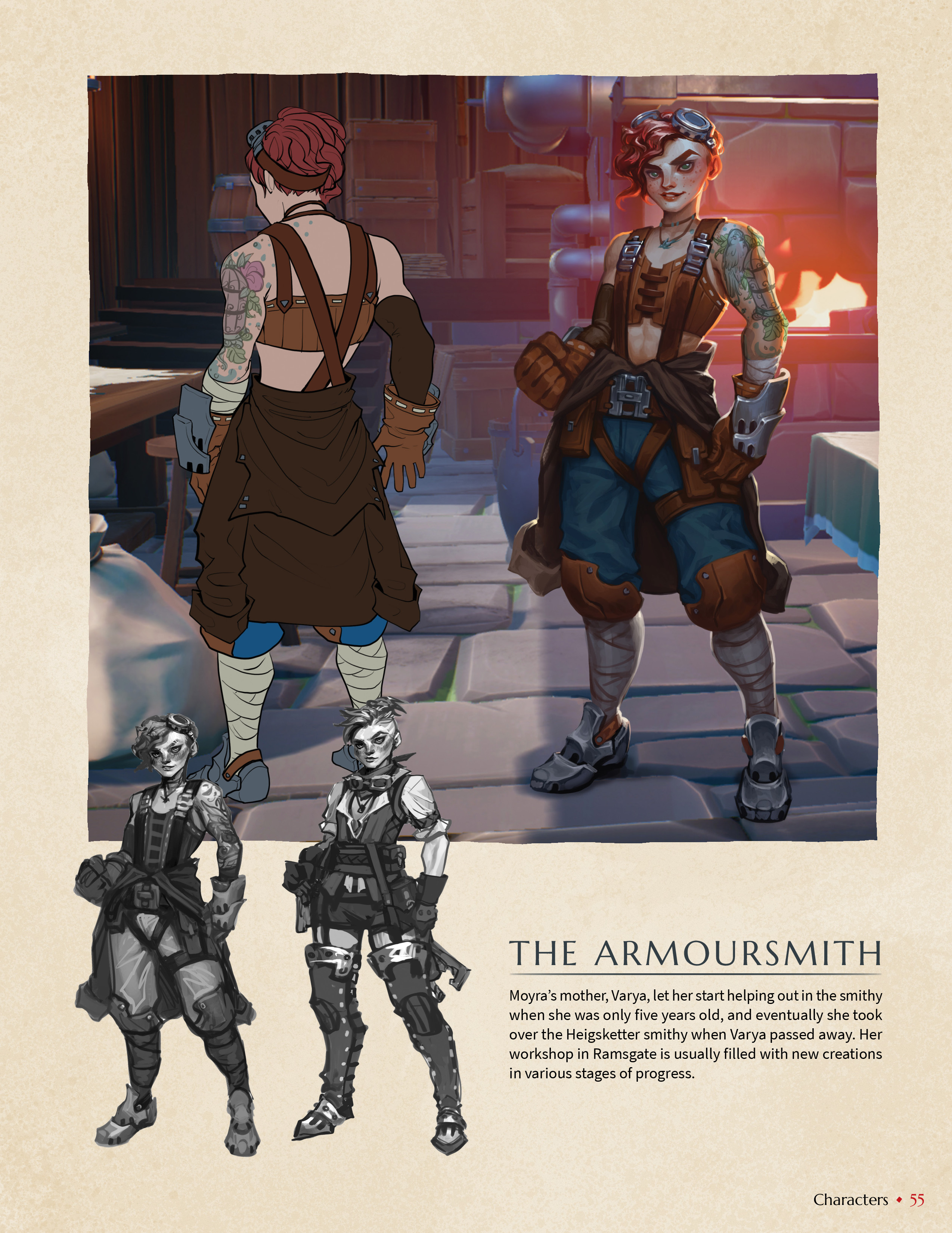 Read online The Art of Dauntless comic -  Issue # TPB - 49