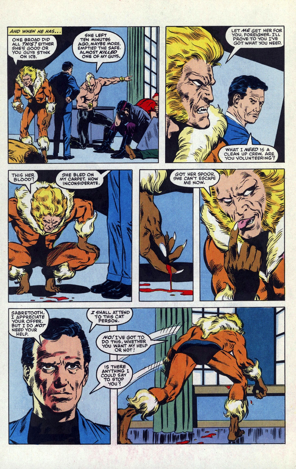 Read online Sabretooth Classic comic -  Issue #4 - 16