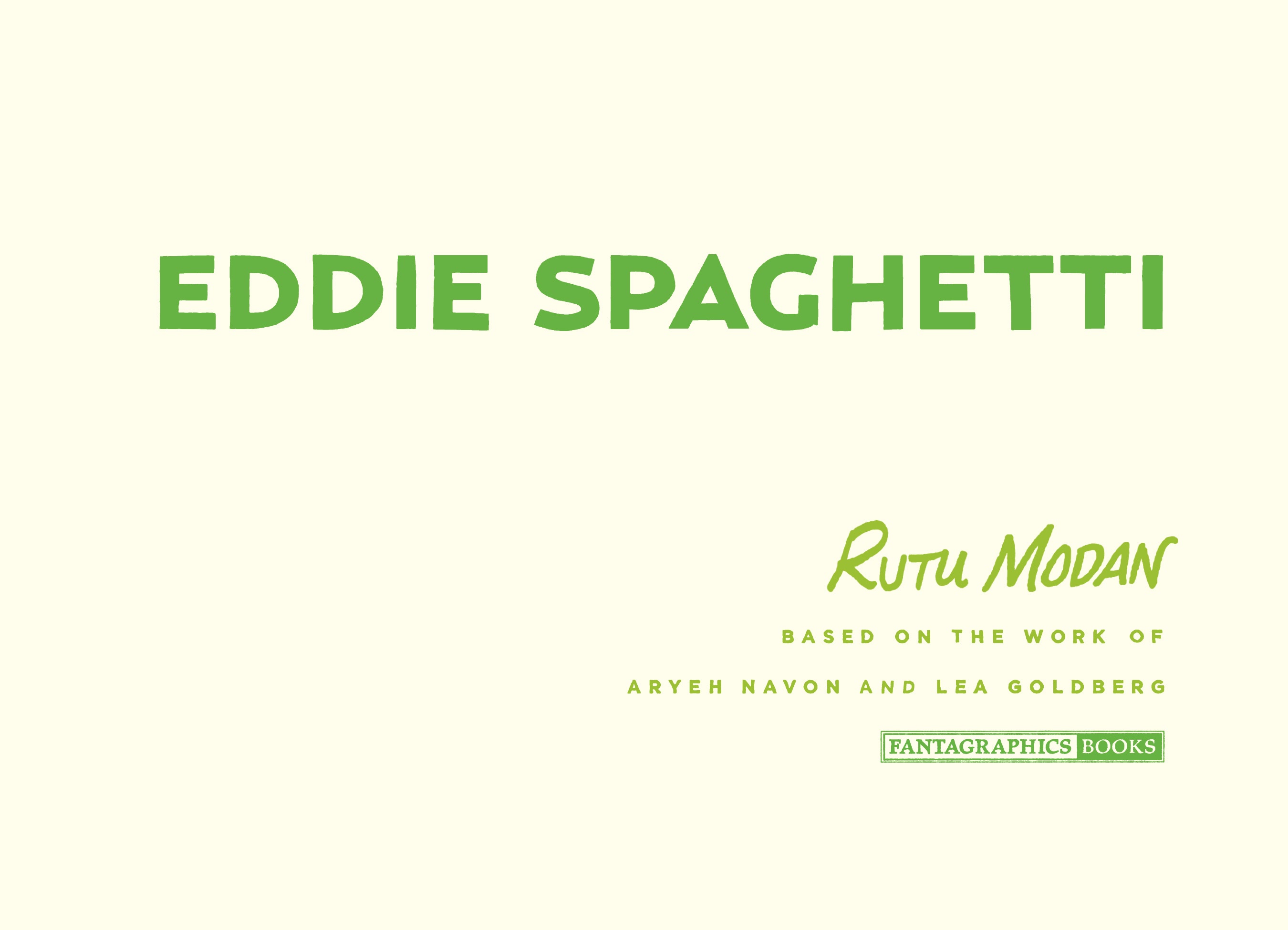 Read online Eddie Spaghetti comic -  Issue # Full - 2