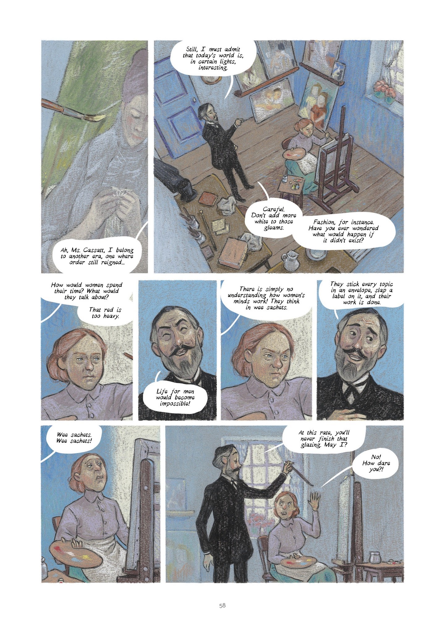 Read online Degas and Cassatt: The Dance of Solitude comic -  Issue # TPB - 57