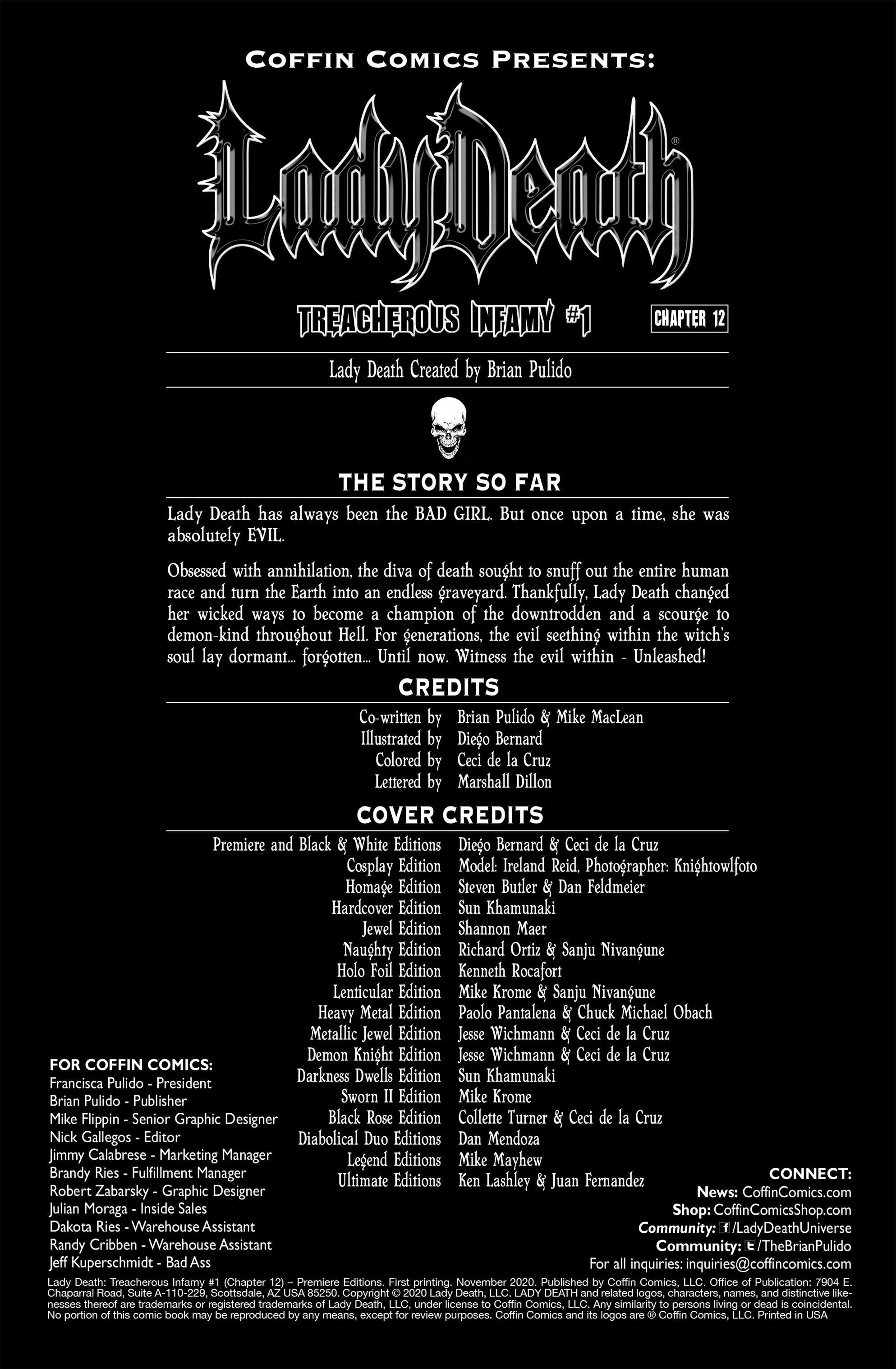 Read online Lady Death: Treacherous Infamy comic -  Issue # Full - 2