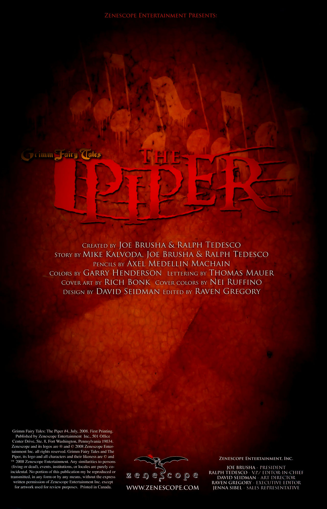Read online Grimm Fairy Tales: The Piper comic -  Issue #4 - 2