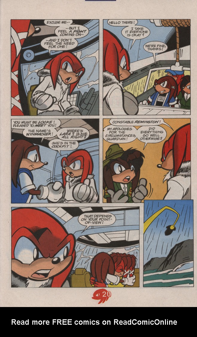 Read online Knuckles the Echidna comic -  Issue #21 - 27