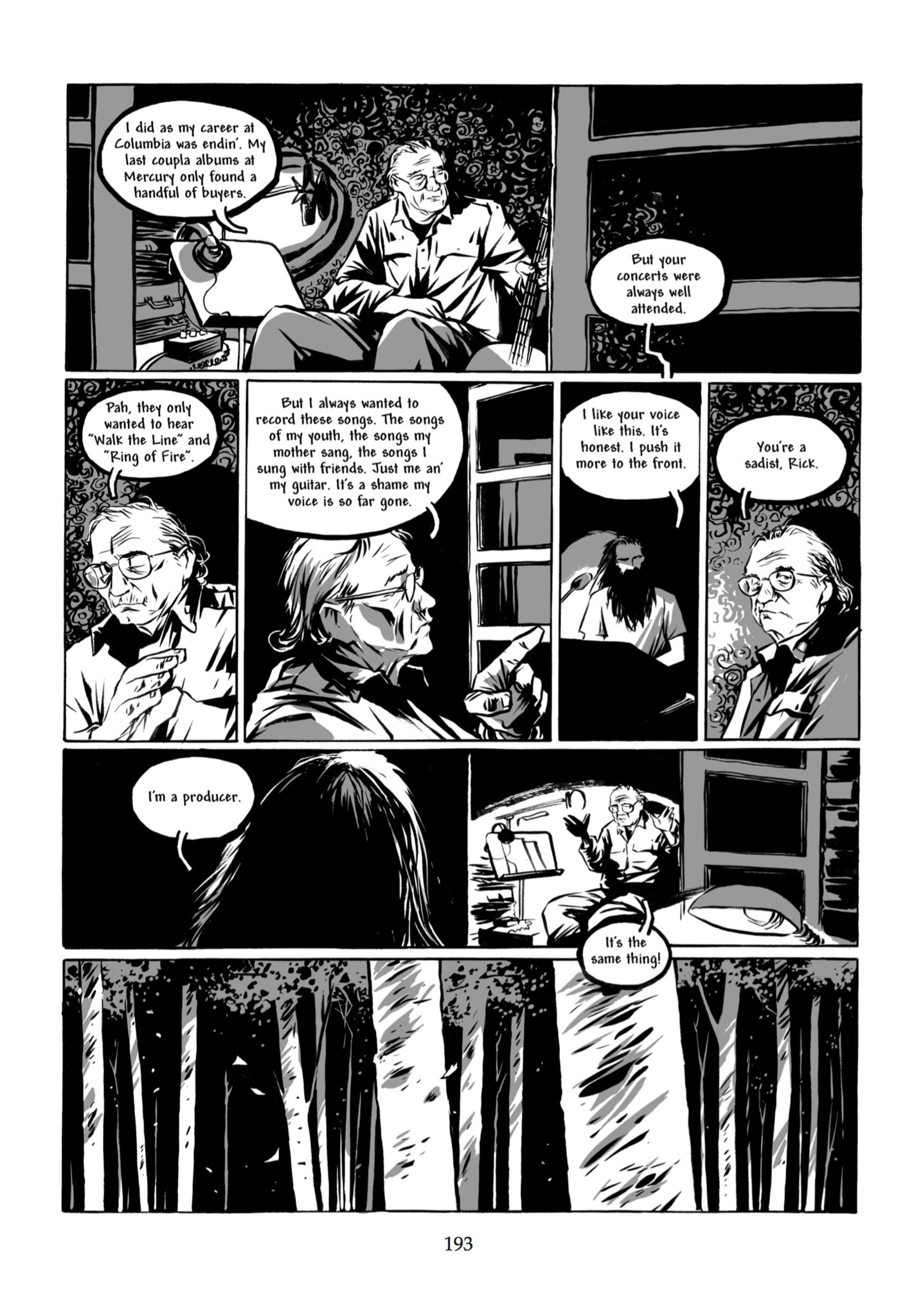 Read online Johnny Cash: I See a Darkness comic -  Issue # TPB - 187