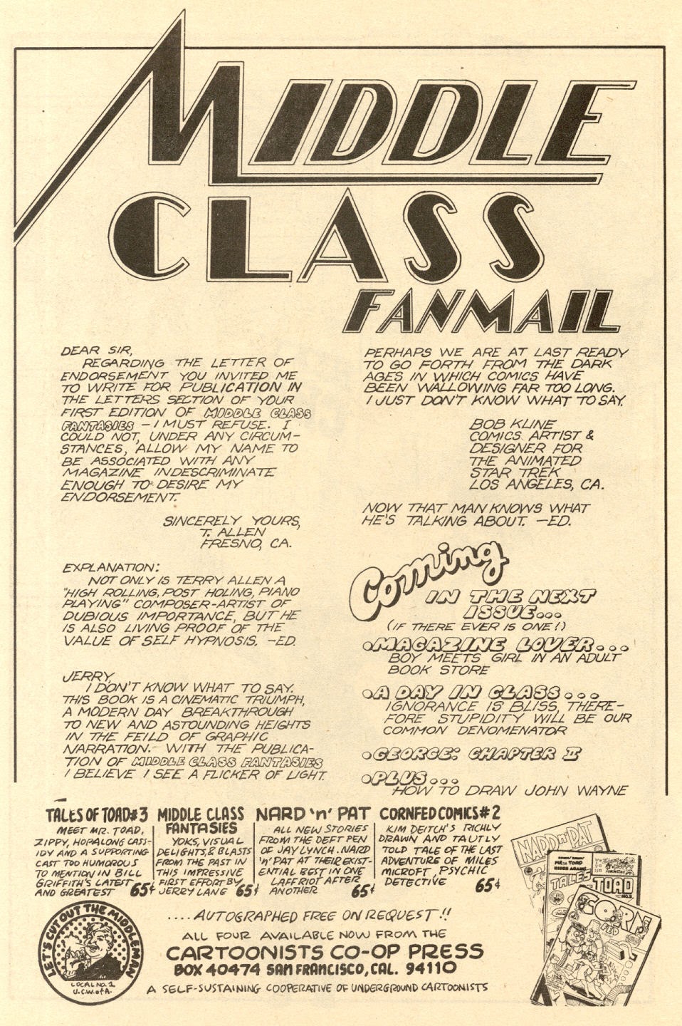 Read online Middle Class Fantasies comic -  Issue # Full - 20