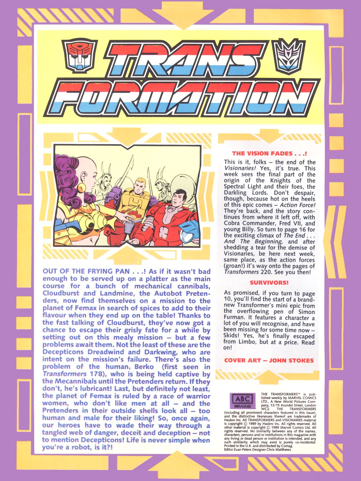 Read online The Transformers (UK) comic -  Issue #219 - 2