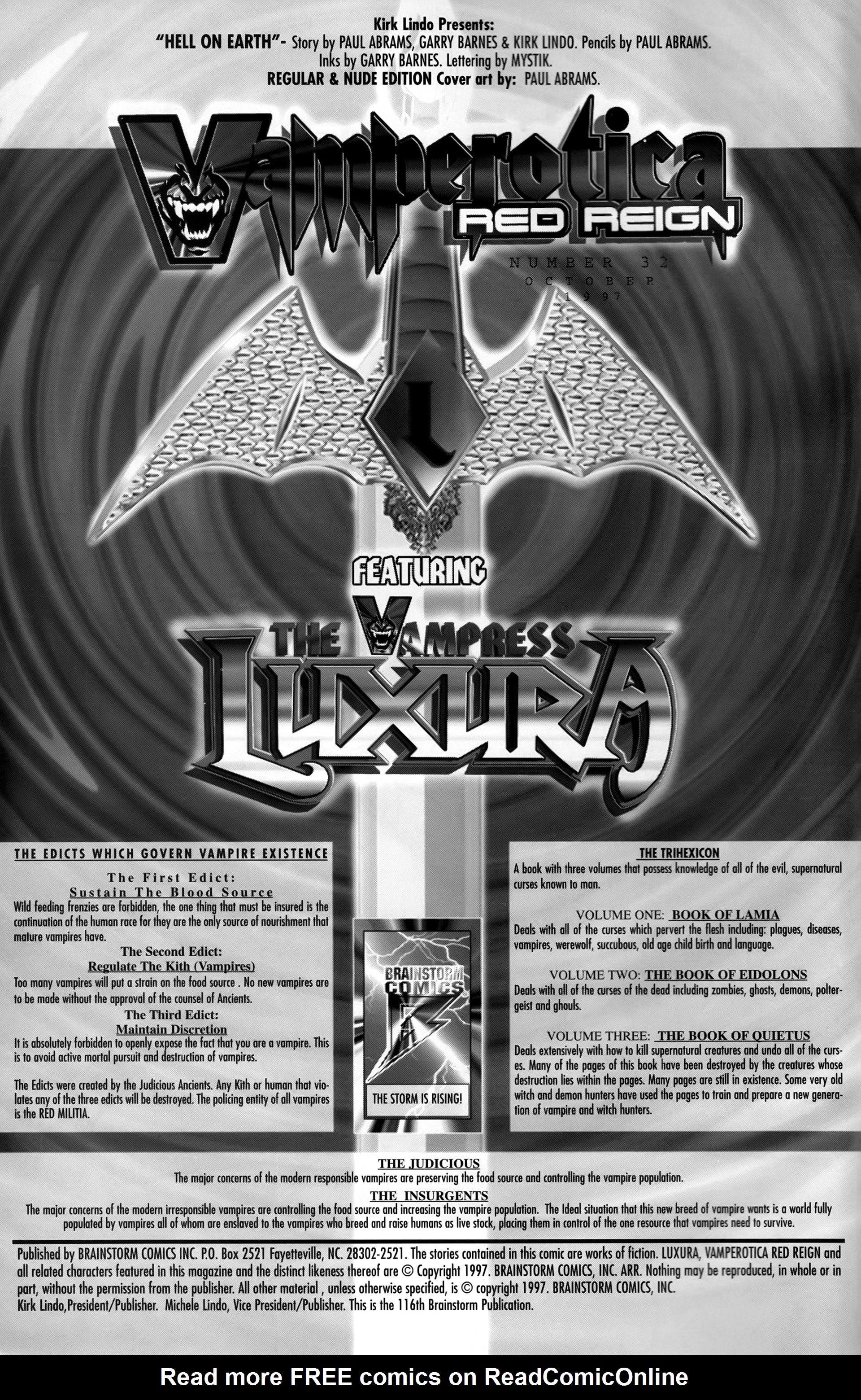 Read online Vamperotica comic -  Issue #32 - 2