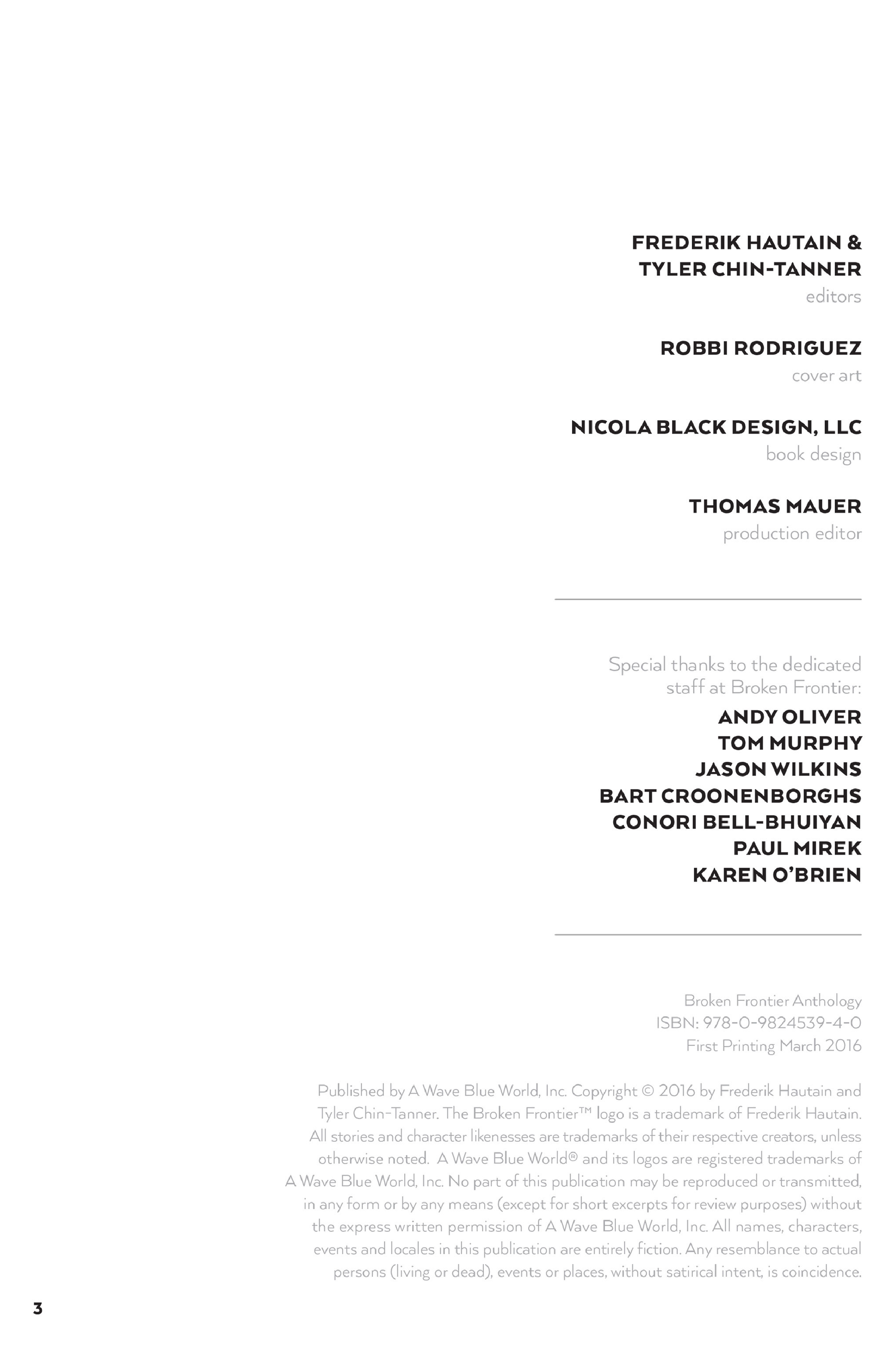 Read online The Broken Frontier Anthology comic -  Issue # TPB (Part 1) - 3