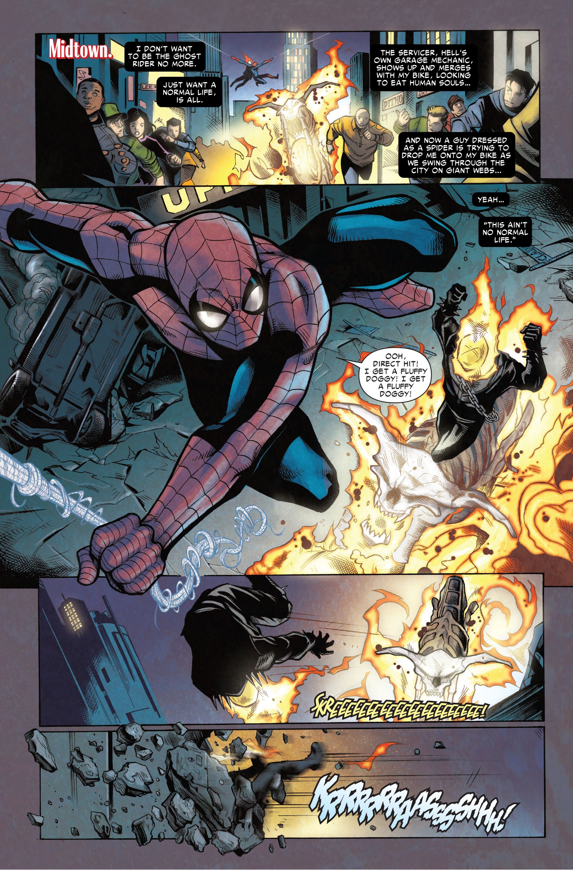 Read online Amazing Spider-Man/Ghost Rider: Motorstorm comic -  Issue # Full - 19
