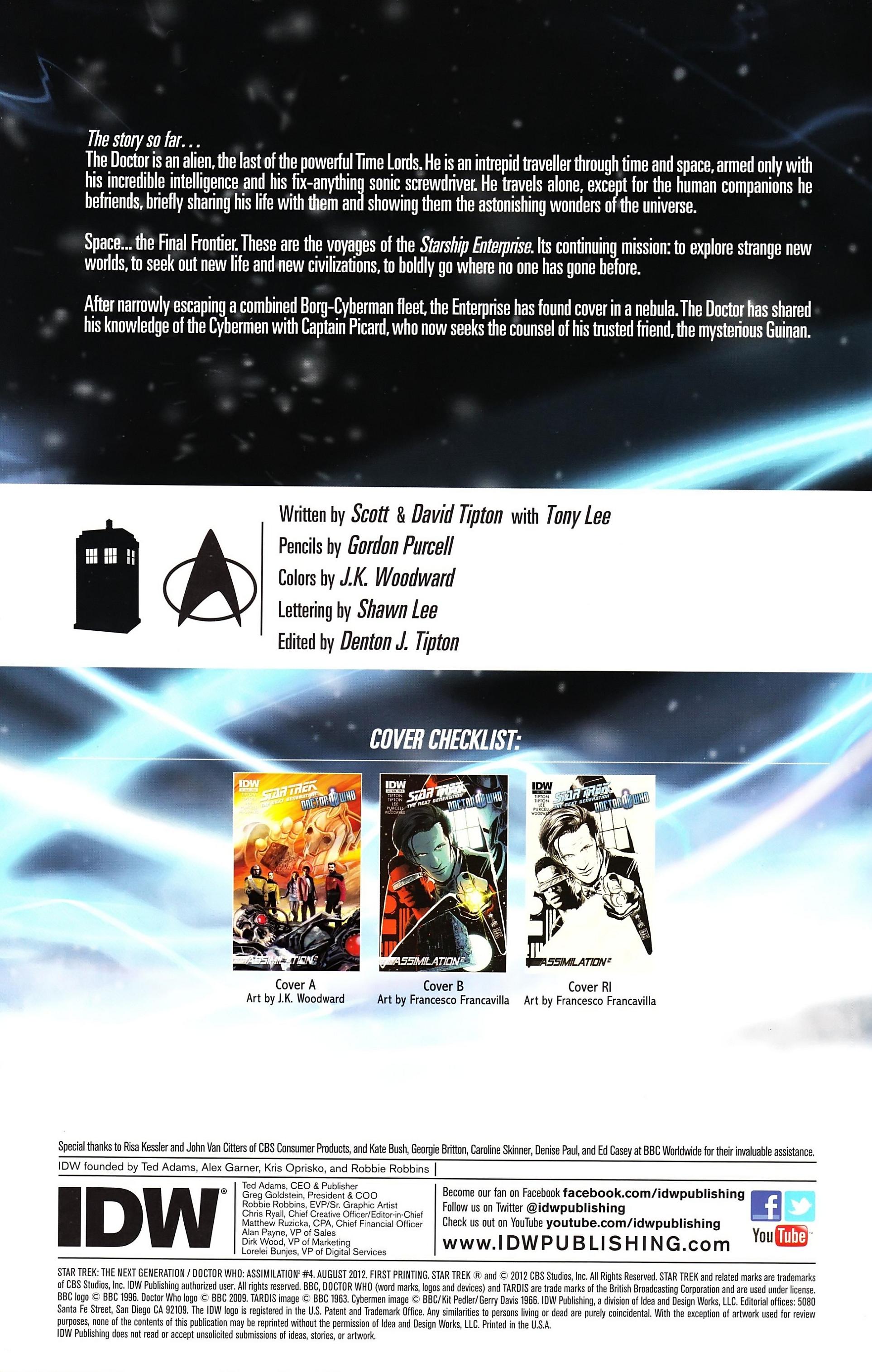 Read online Star Trek: The Next Generation/Doctor Who: Assimilation² comic -  Issue #4 - 4