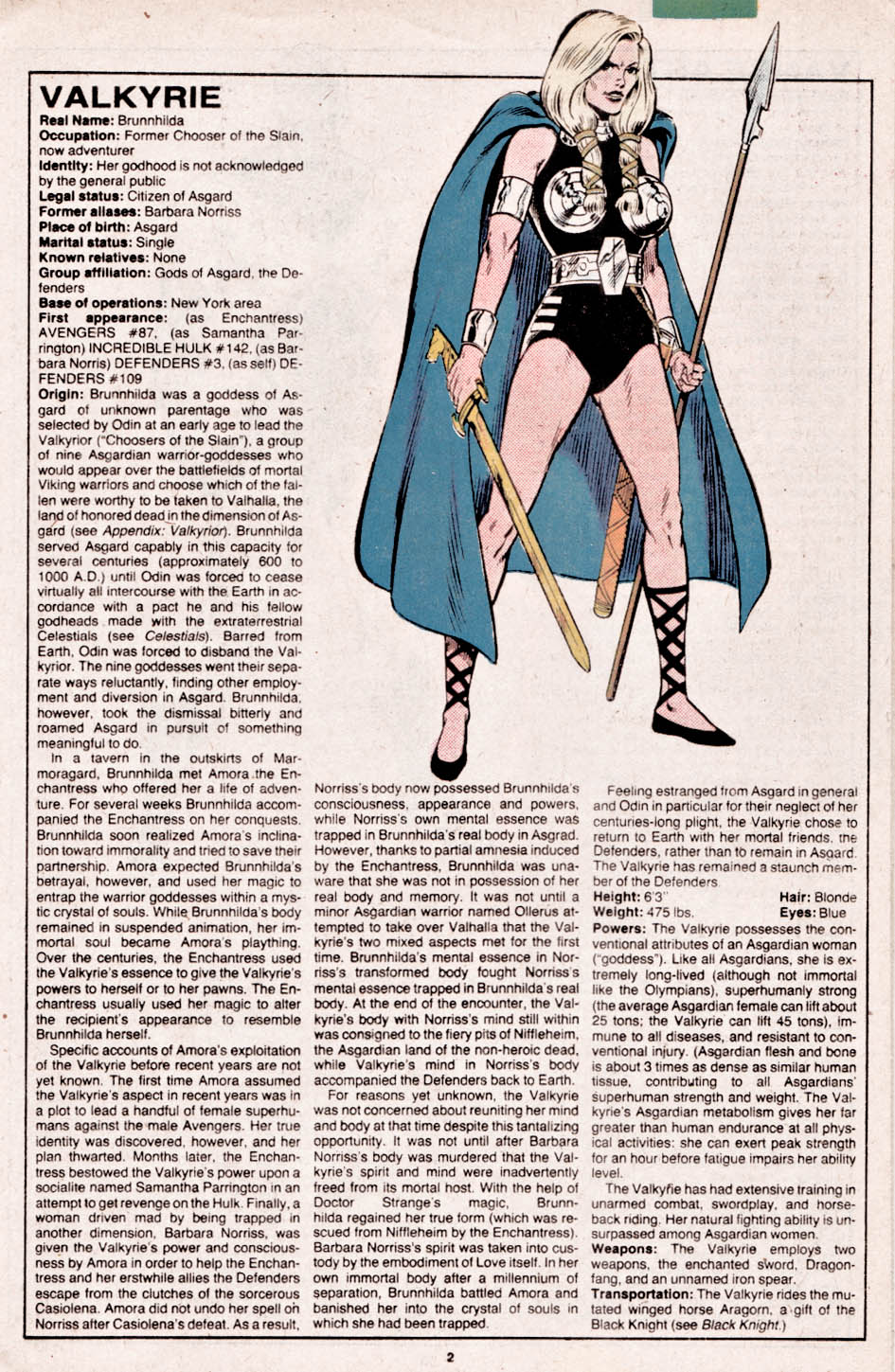 Read online The Official Handbook of the Marvel Universe comic -  Issue #12 - 3
