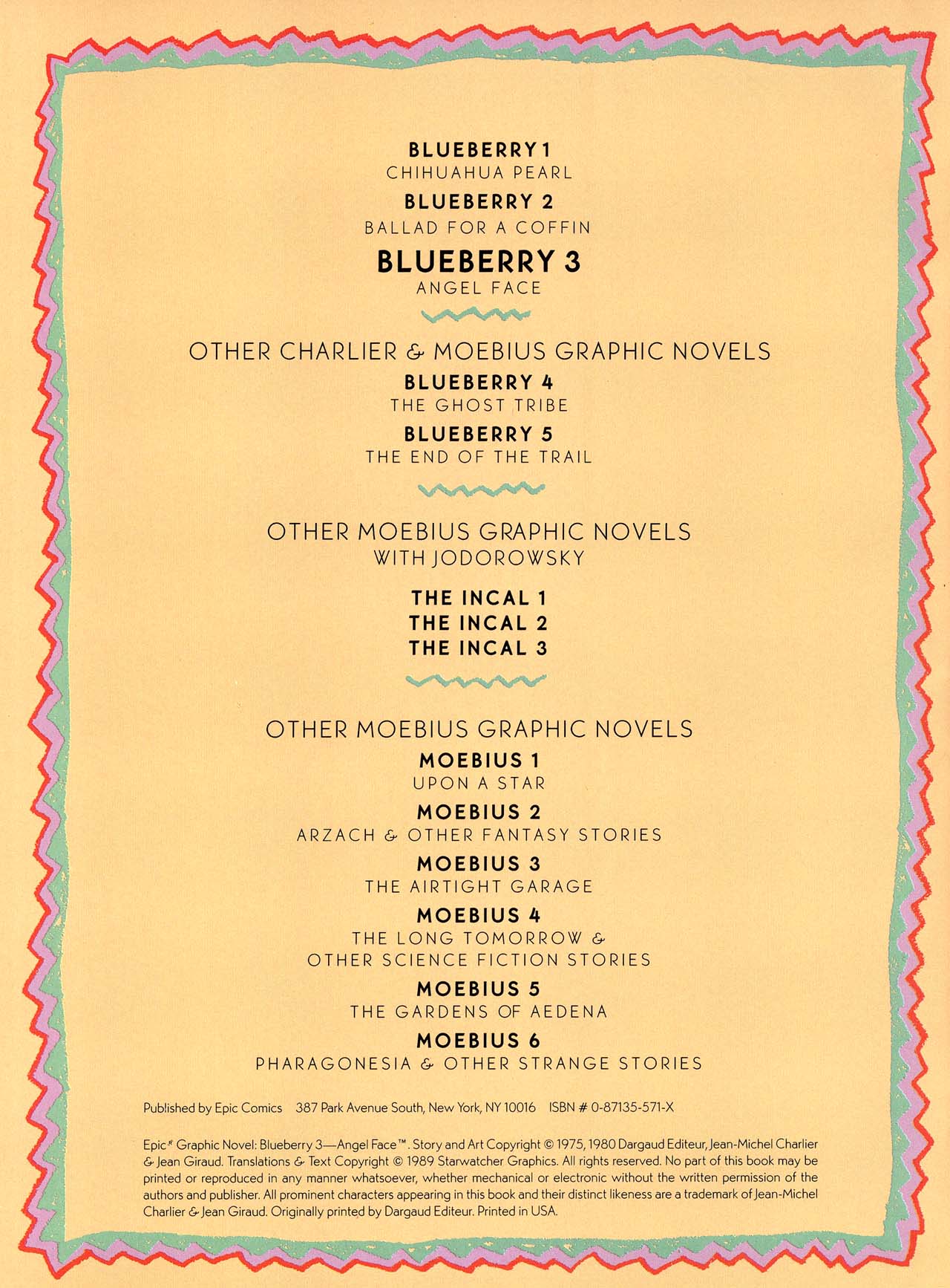 Read online Epic Graphic Novel: Blueberry comic -  Issue #3 - 4