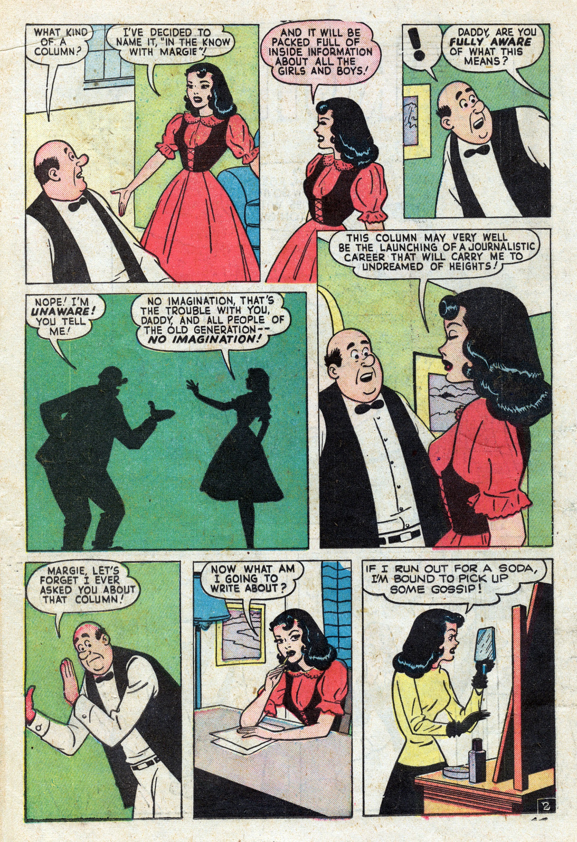 Read online Mitzi's Boy Friend comic -  Issue #7 - 18