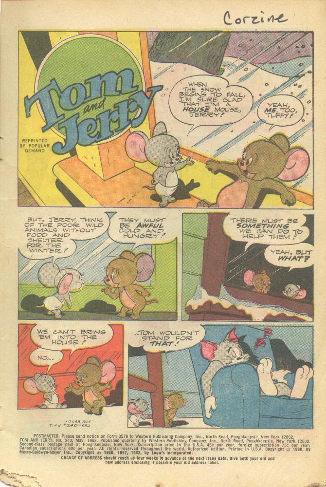 Read online Tom and Jerry comic -  Issue #240 - 3