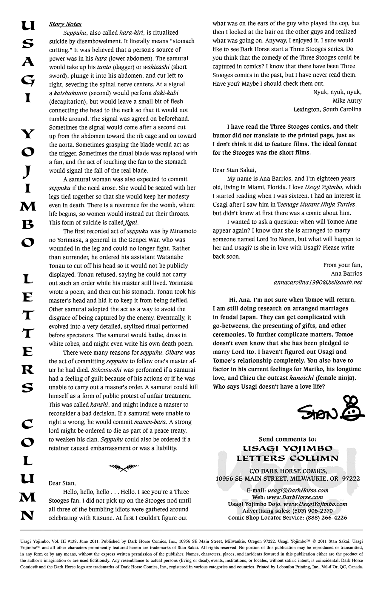 Read online Usagi Yojimbo (1996) comic -  Issue #138 - 27
