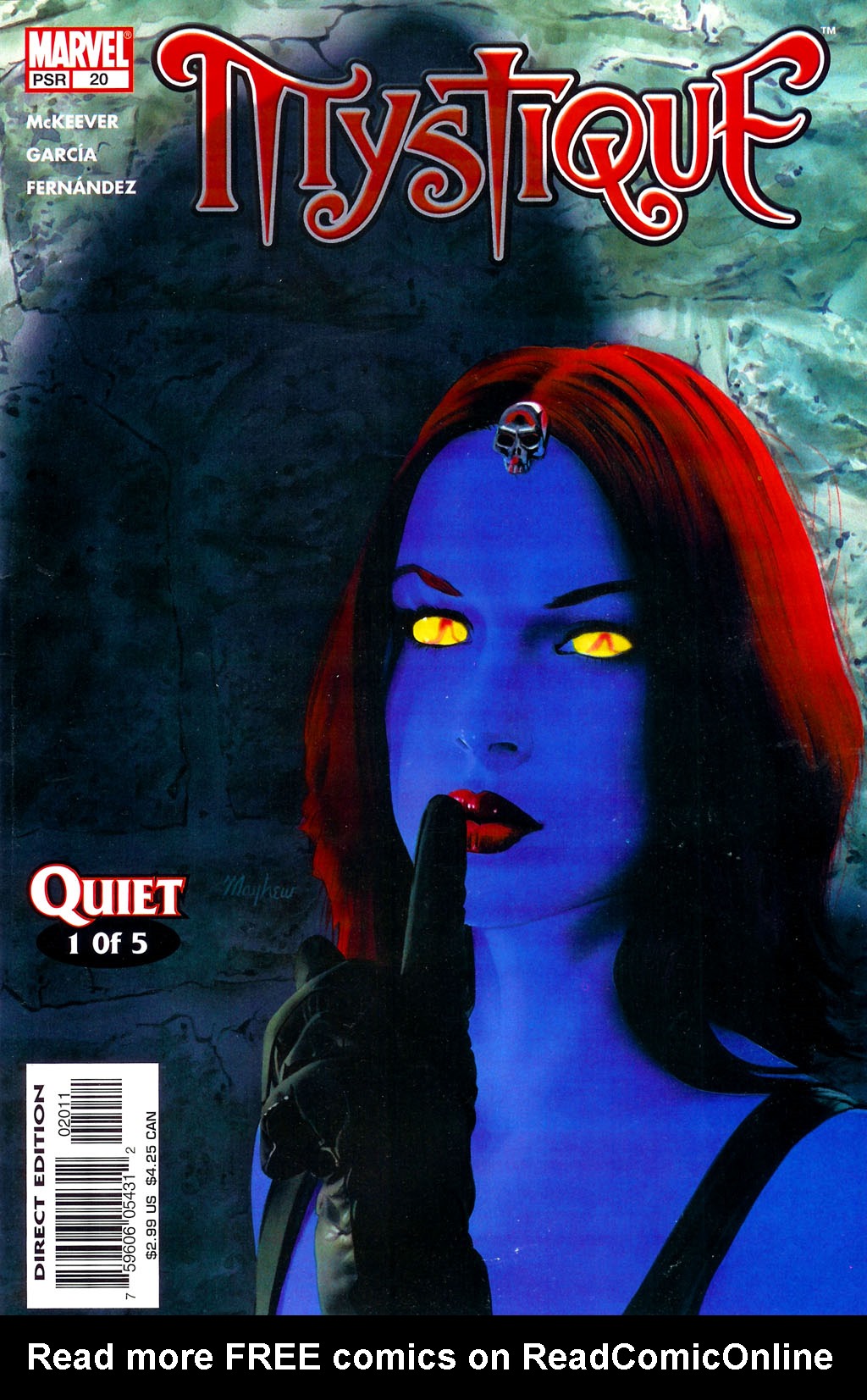 Read online Mystique comic -  Issue #20 - 1