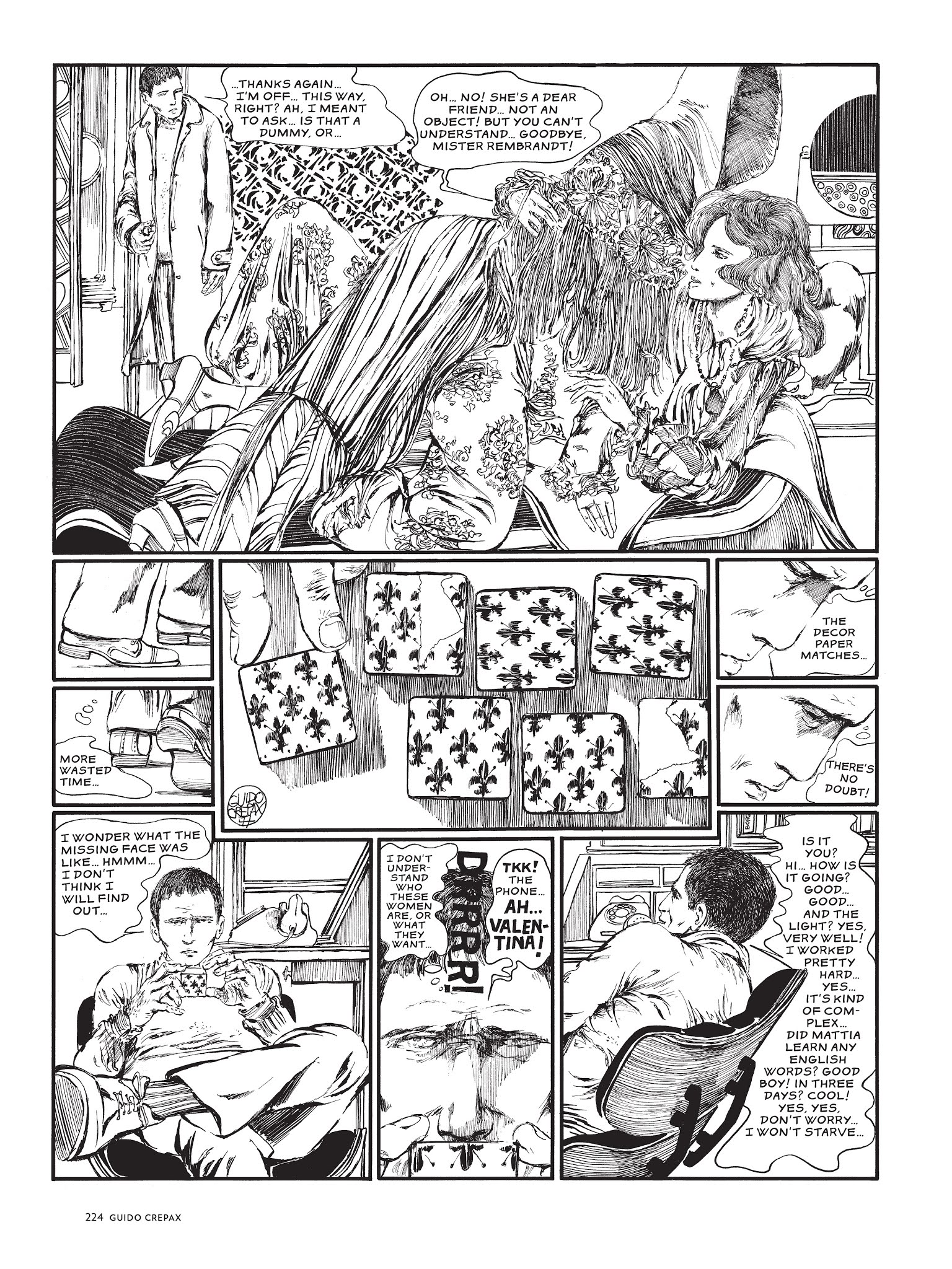 Read online The Complete Crepax comic -  Issue # TPB 3 - 213