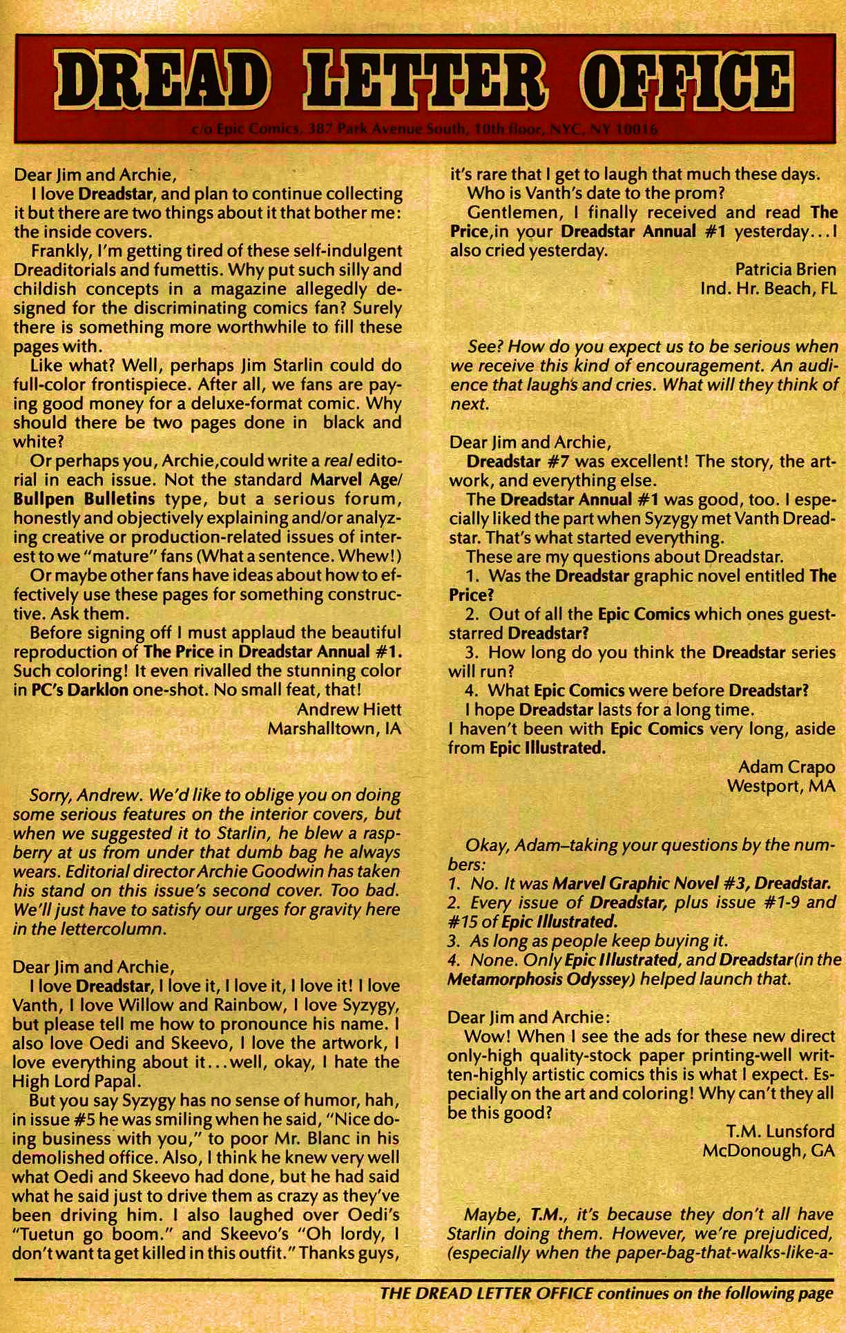 Read online Dreadstar comic -  Issue #10 - 33