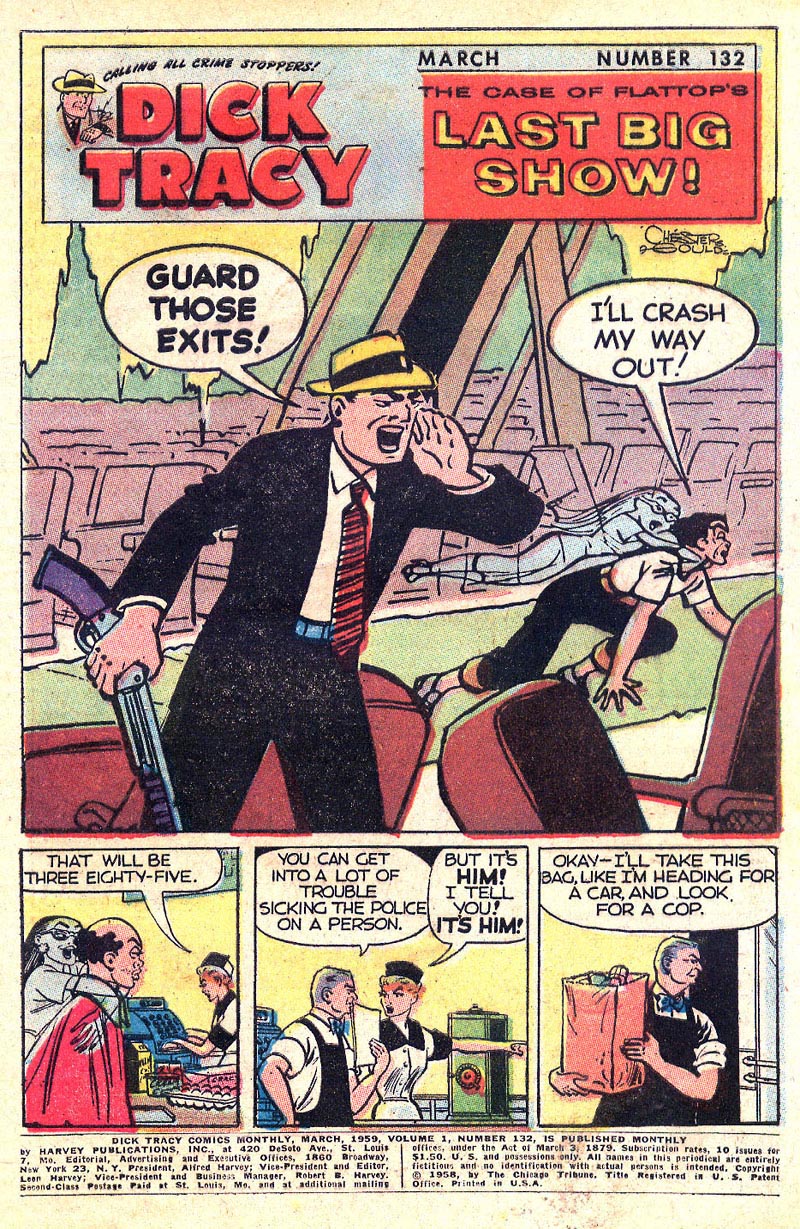 Read online Dick Tracy comic -  Issue #132 - 2