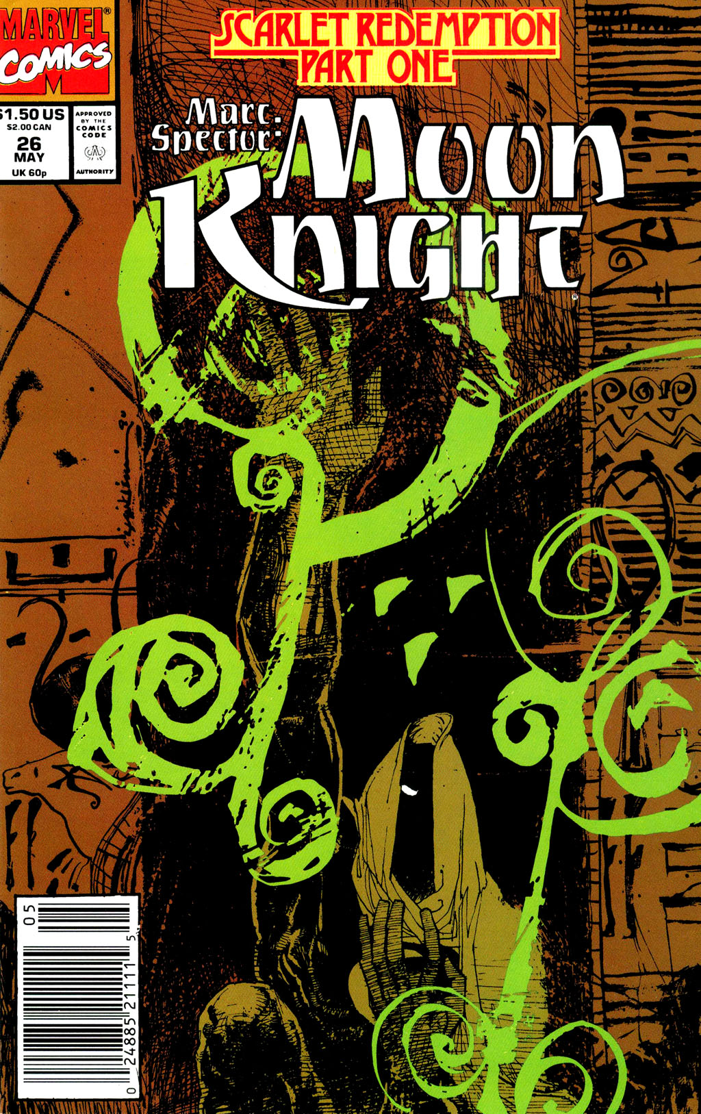 Read online Marc Spector: Moon Knight comic -  Issue #26 - 1