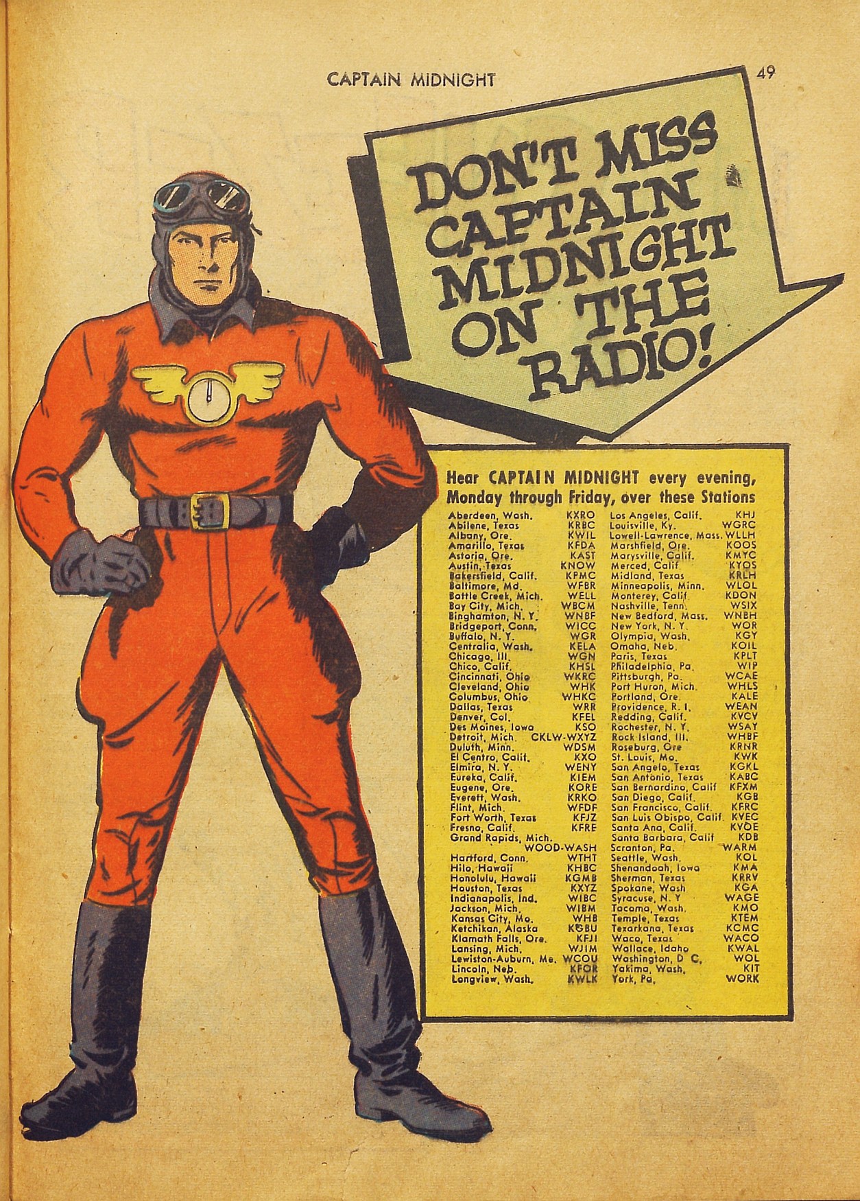 Read online Captain Midnight (1942) comic -  Issue #2 - 48