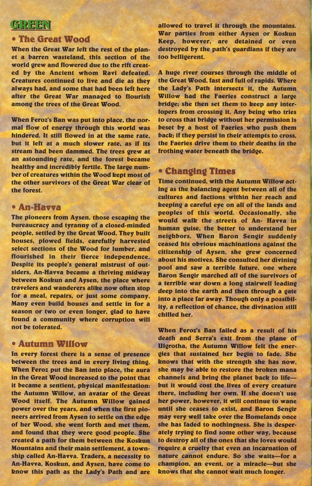 Read online Homelands On the World of Magic: The Gathering comic -  Issue # Full - 61