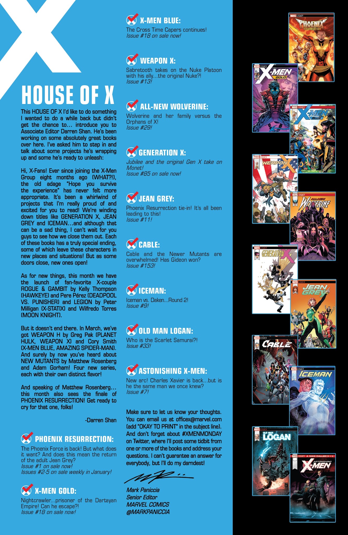 Read online X-Men: Blue comic -  Issue #19 - 20