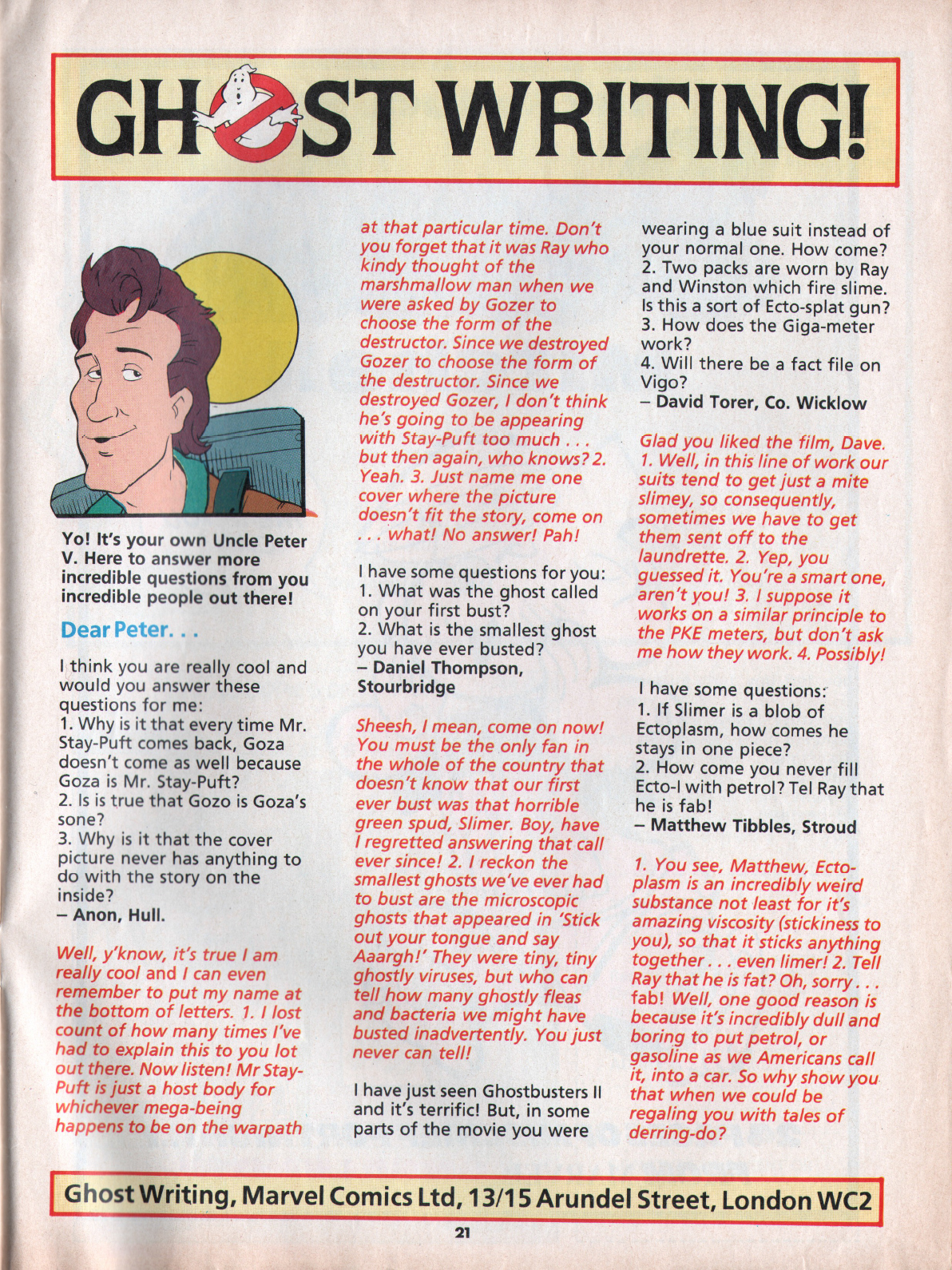 Read online The Real Ghostbusters comic -  Issue #88 - 21