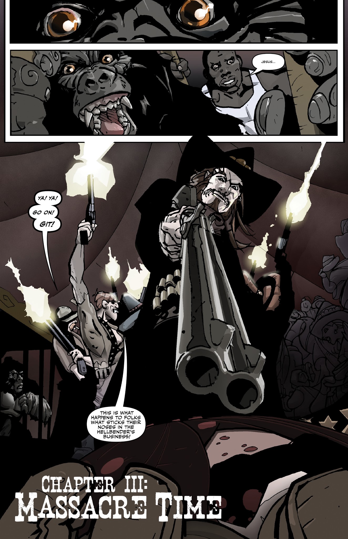 Read online Six-Gun Gorilla: Long Days of Vengeance comic -  Issue #3 - 3