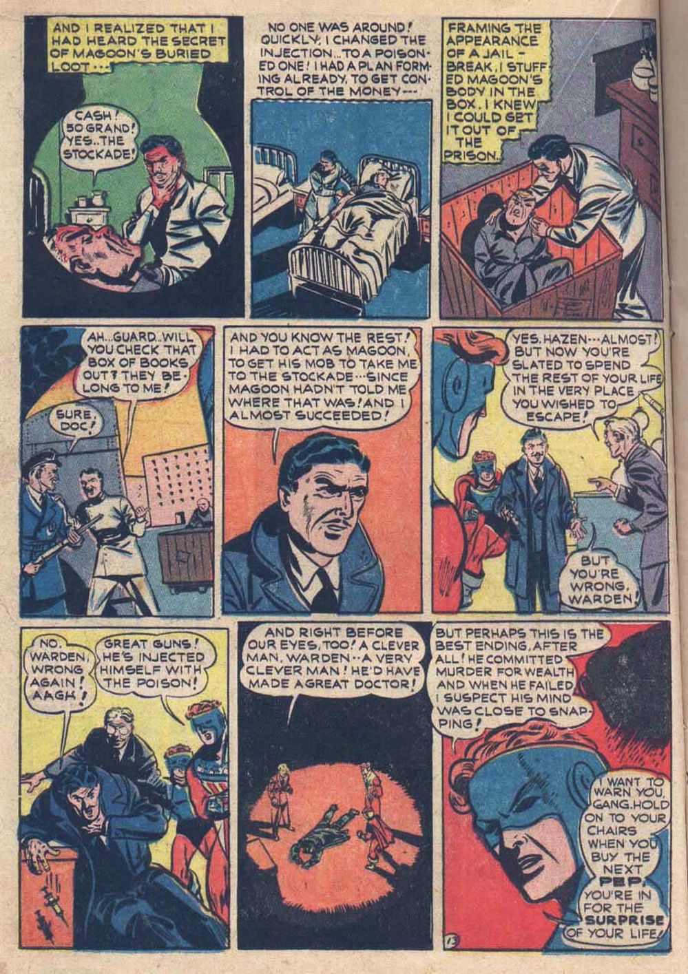Read online Pep Comics comic -  Issue #28 - 28