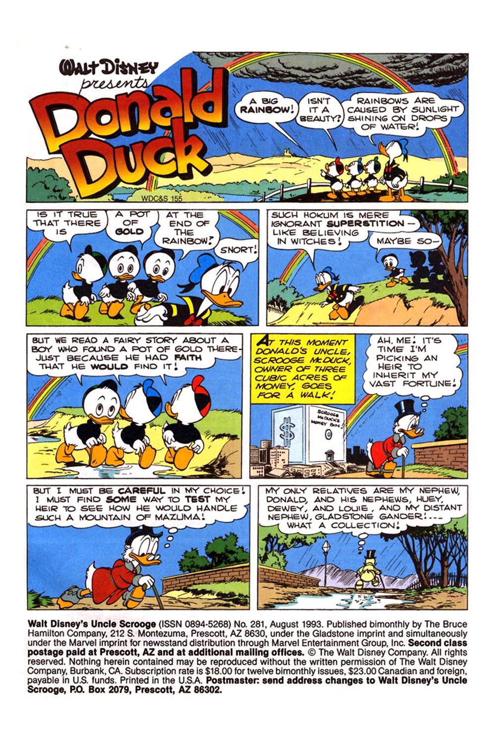 Read online Uncle Scrooge (1953) comic -  Issue #281 - 2