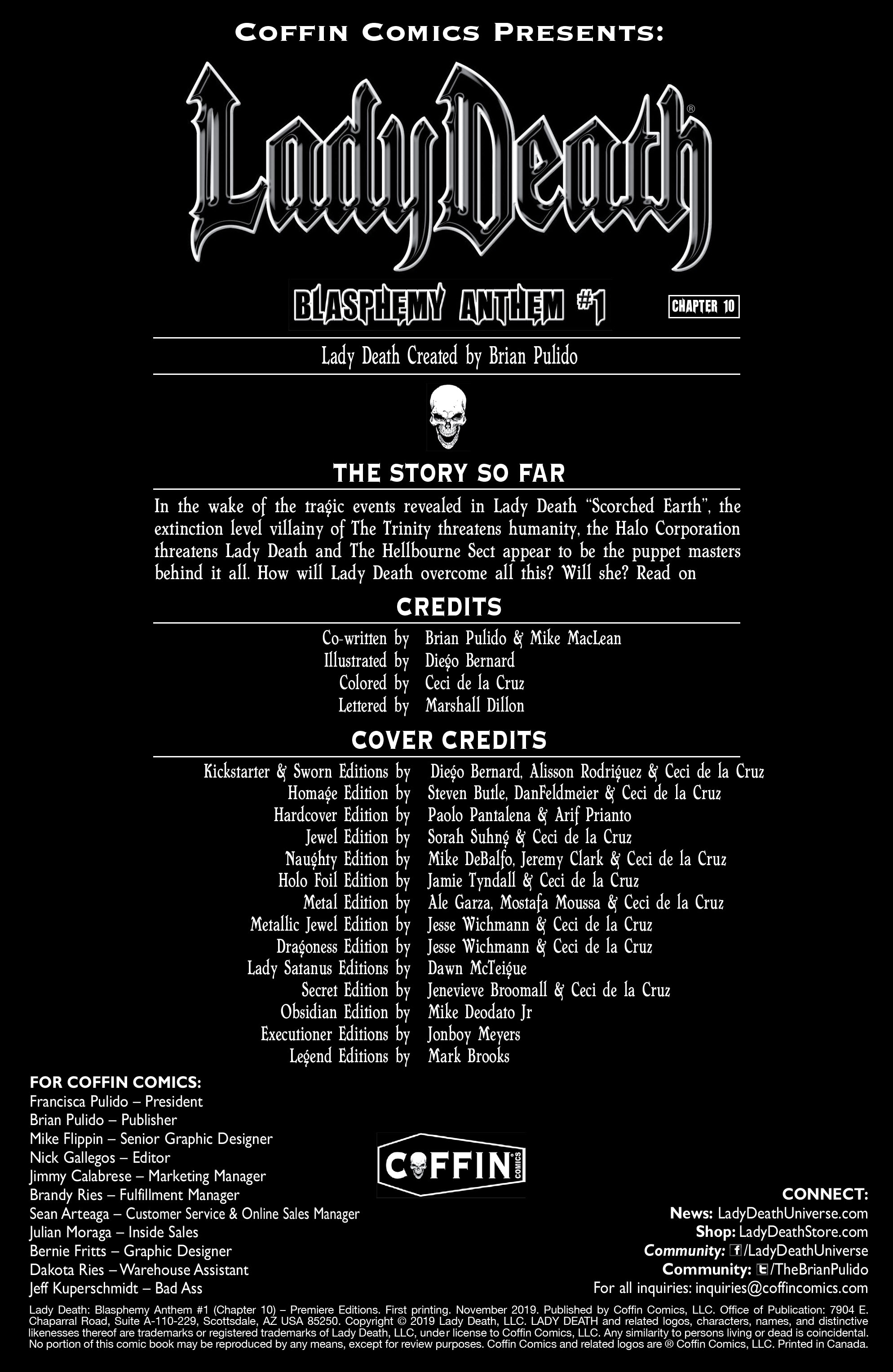 Read online Lady Death: Blasphemy Anthem comic -  Issue # Full - 2