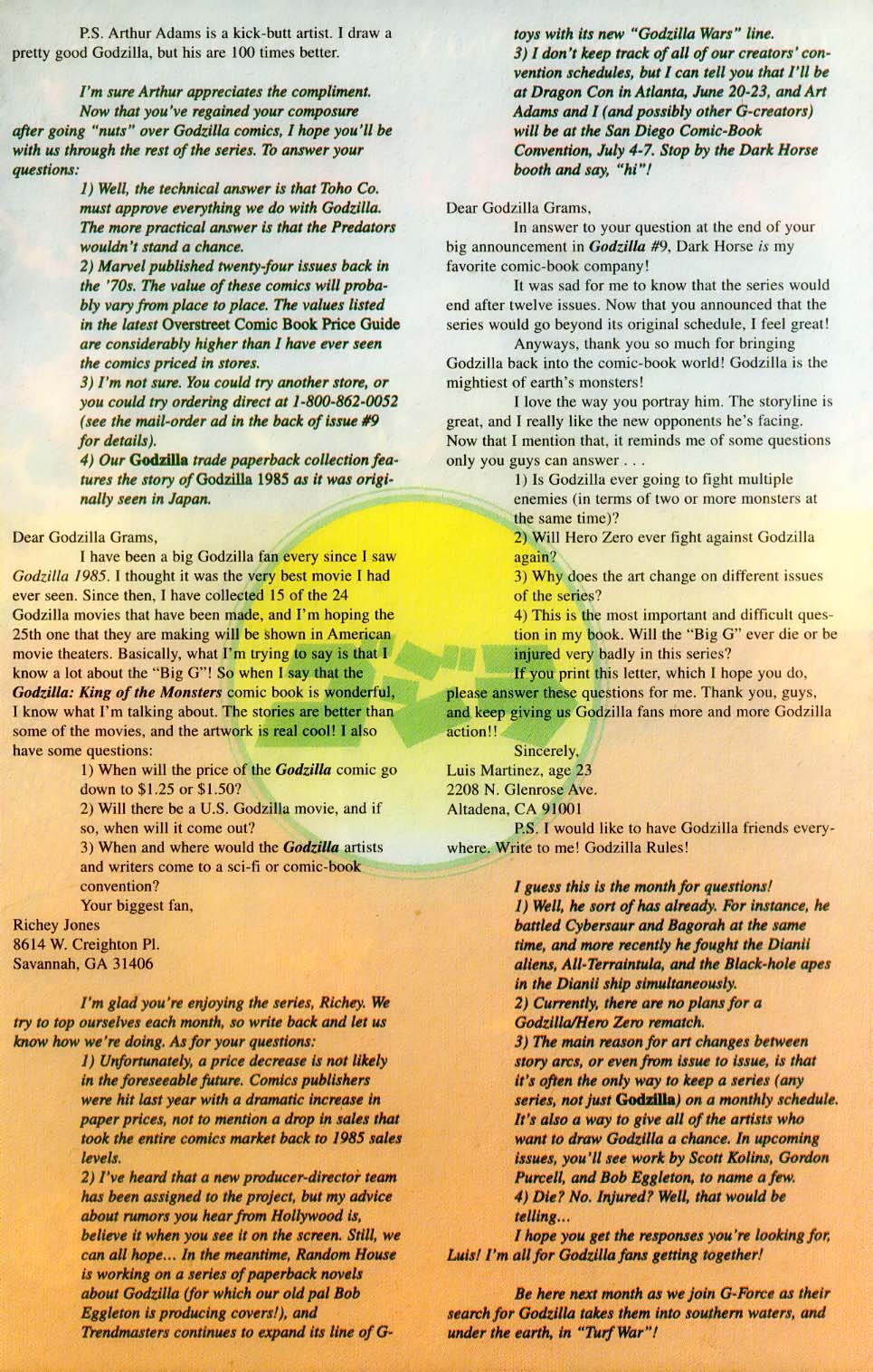 Read online Godzilla (1995) comic -  Issue #12 - 29