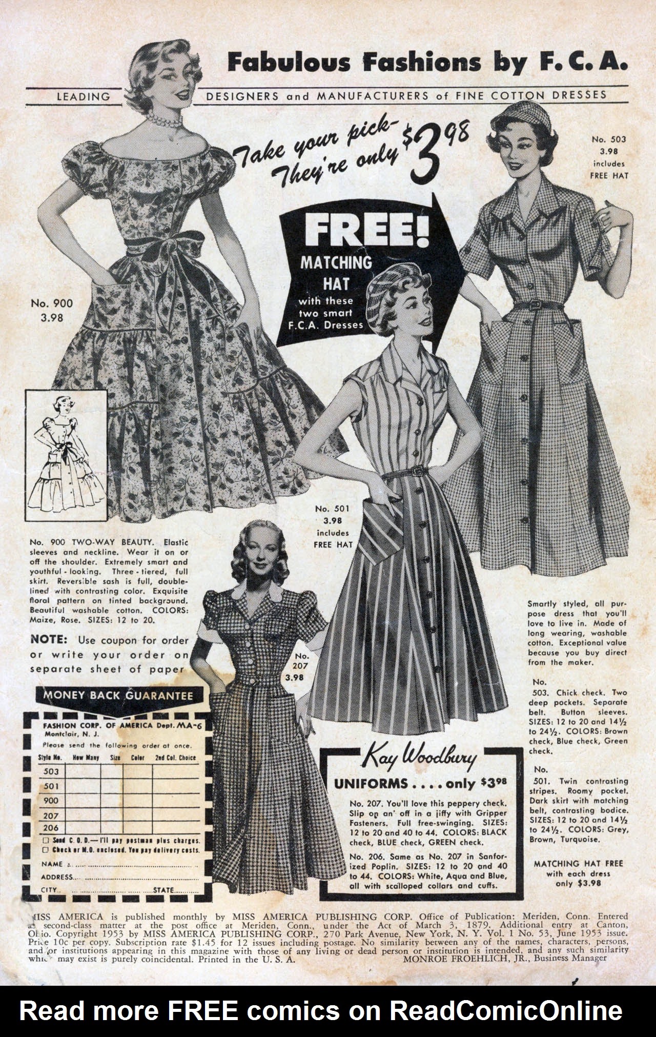 Read online Miss America comic -  Issue #53 - 2