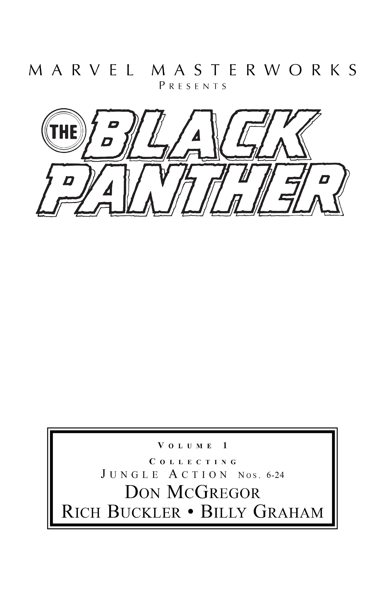 Read online Marvel Masterworks: The Black Panther comic -  Issue # TPB 1 - 2