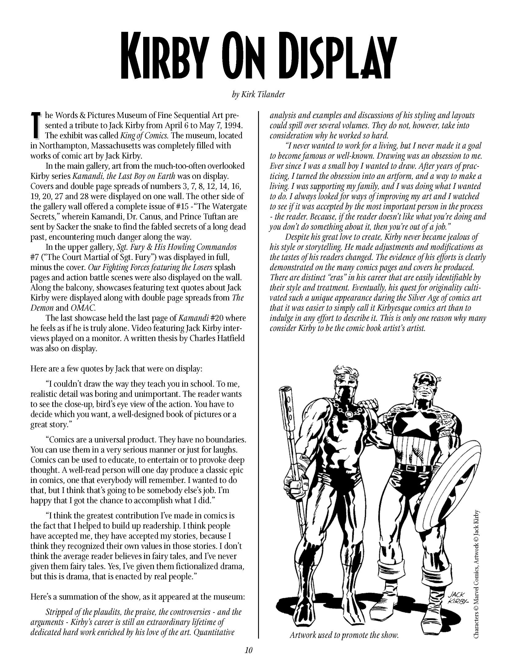 Read online The Jack Kirby Collector comic -  Issue #2 - 10