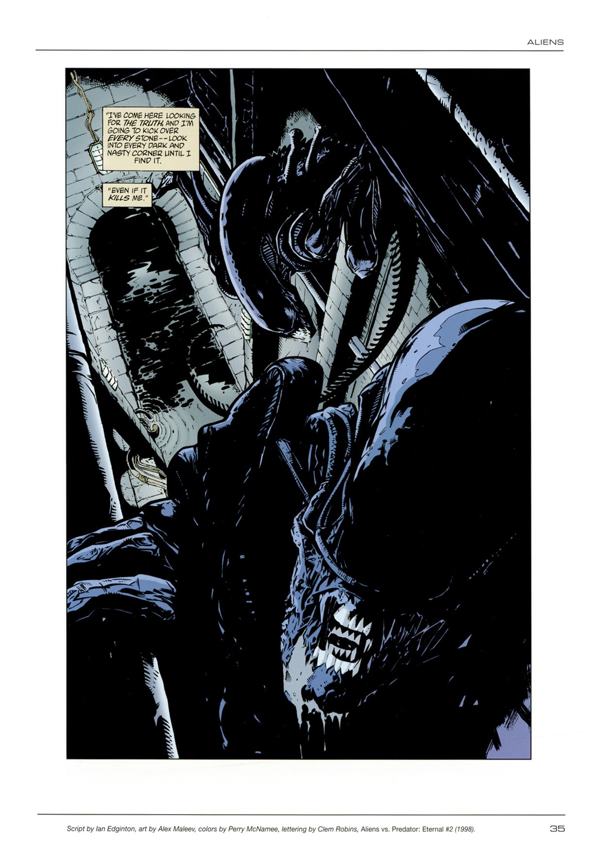 Read online Aliens/Predator: Panel to Panel comic -  Issue # TPB (Part 1) - 34