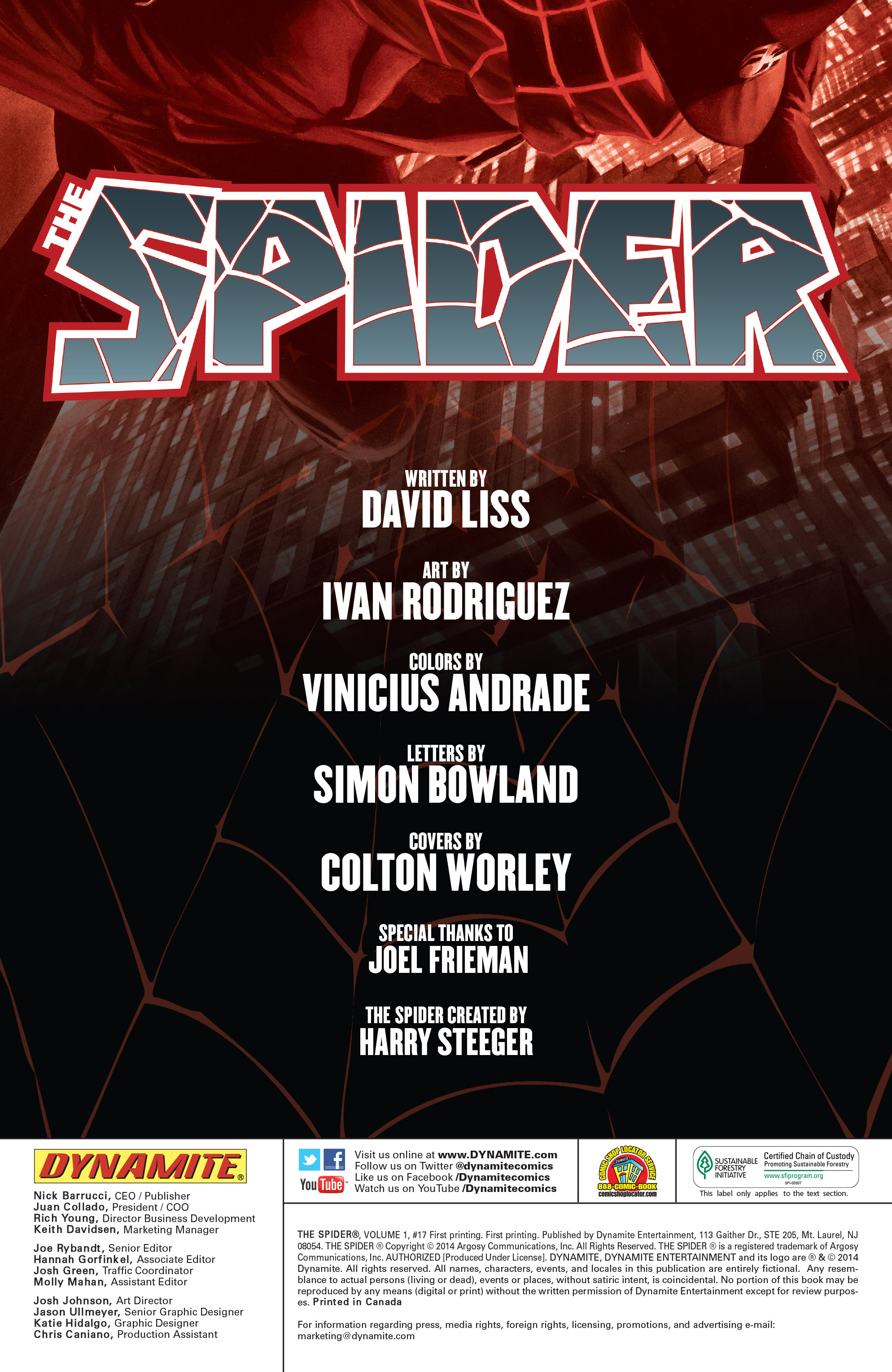 Read online The Spider comic -  Issue #17 - 2
