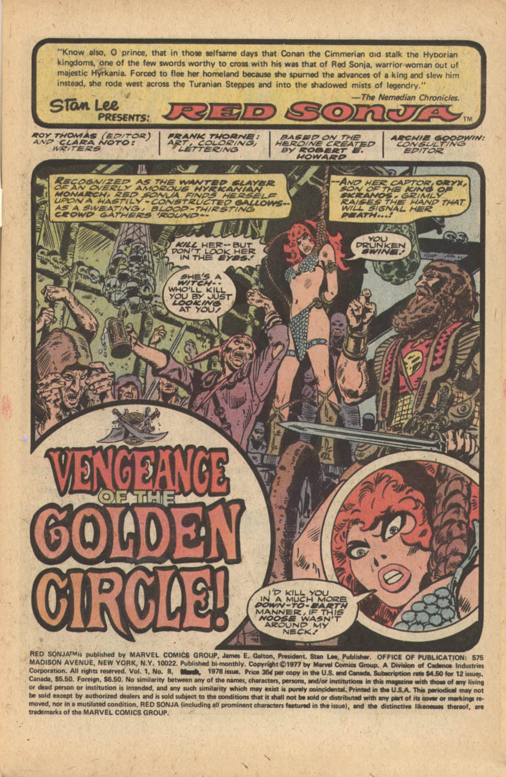 Read online Red Sonja (1977) comic -  Issue #8 - 2