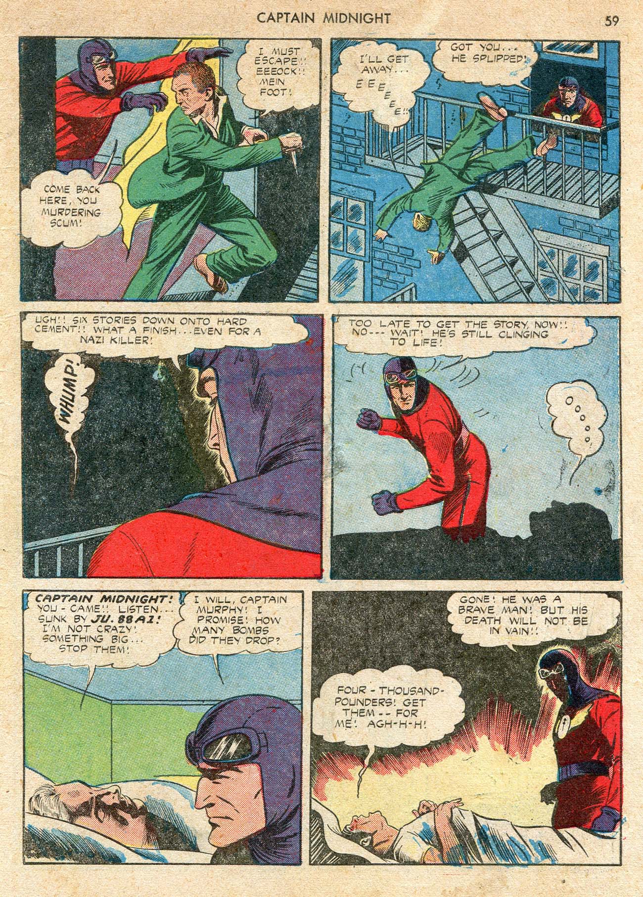 Read online Captain Midnight (1942) comic -  Issue #12 - 59