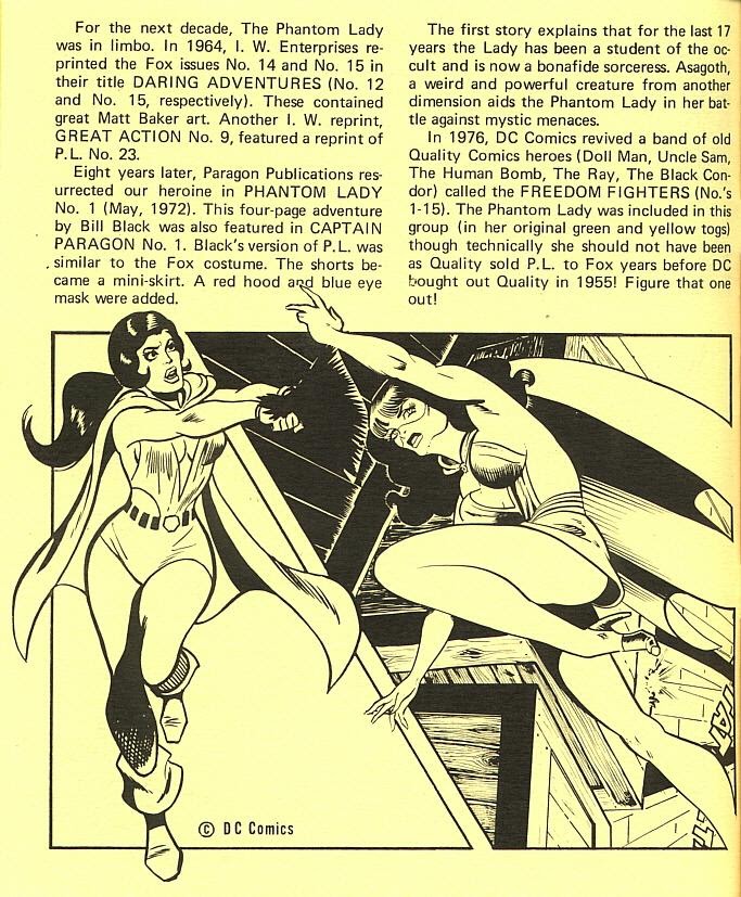 Read online The Fox Features Phantom Lady Comic Book Index comic -  Issue # Full - 10