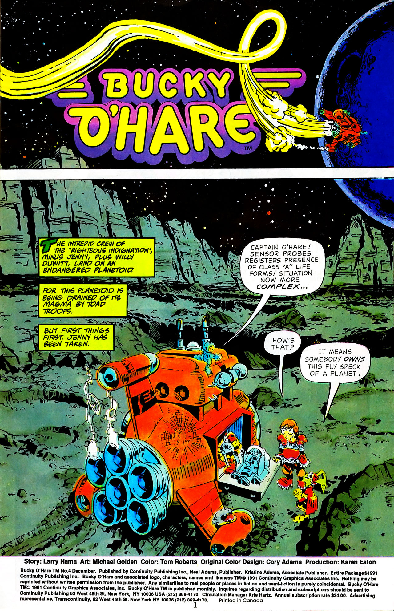 Read online Bucky O'Hare (1991) comic -  Issue #4 - 3