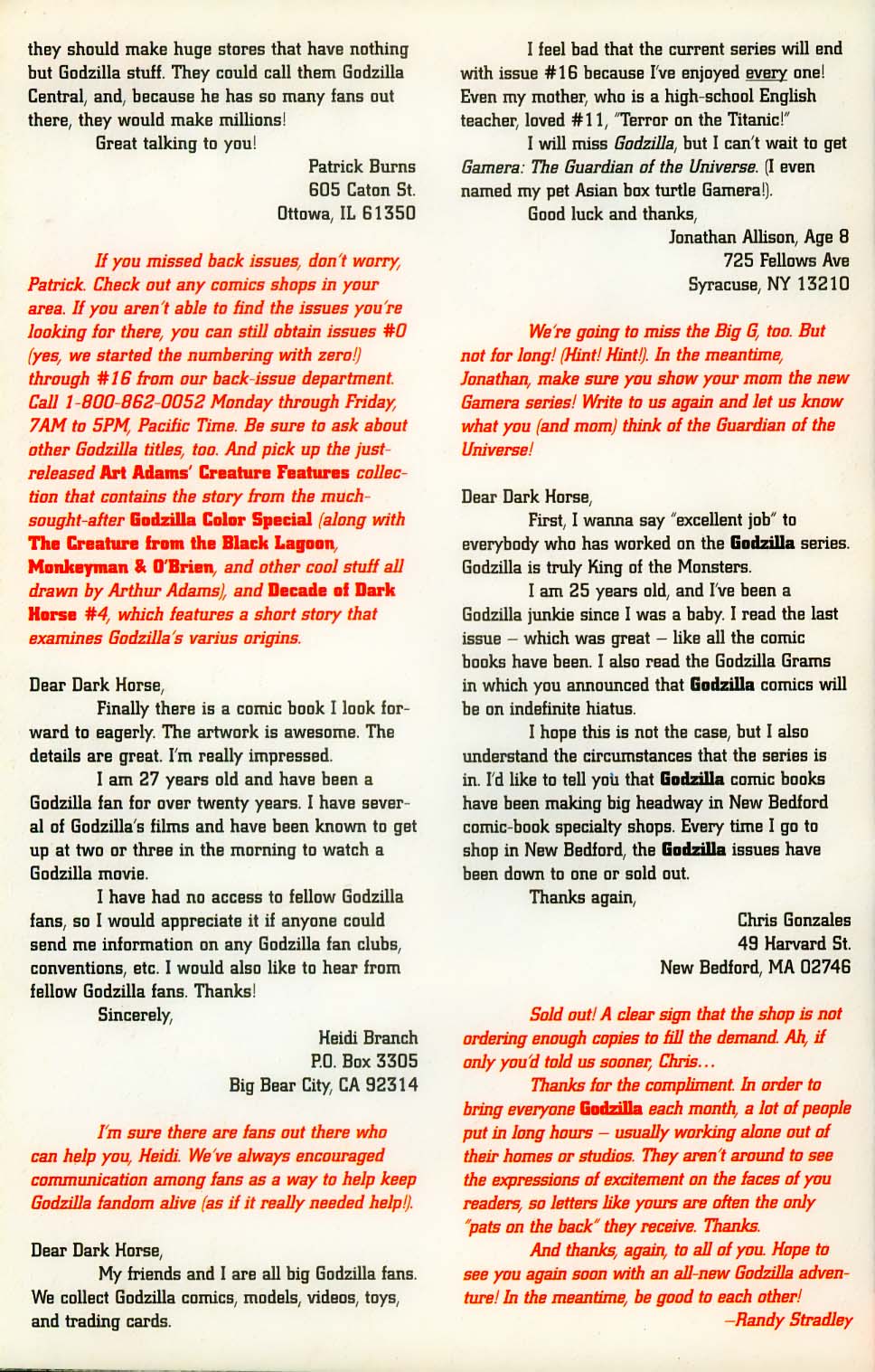 Read online Godzilla (1995) comic -  Issue #16 - 30