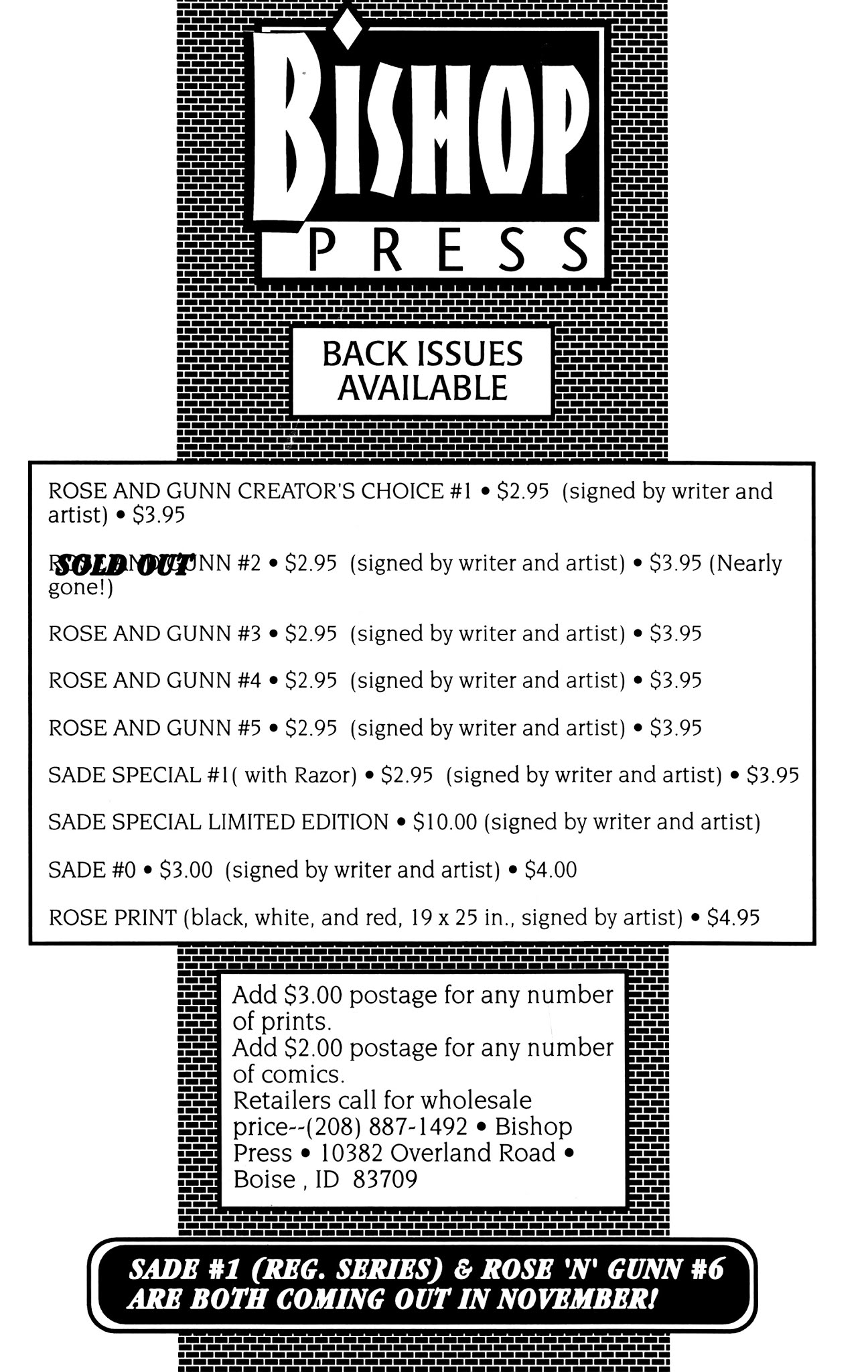 Read online Rose and Gunn Creator's Choice comic -  Issue # Full - 30