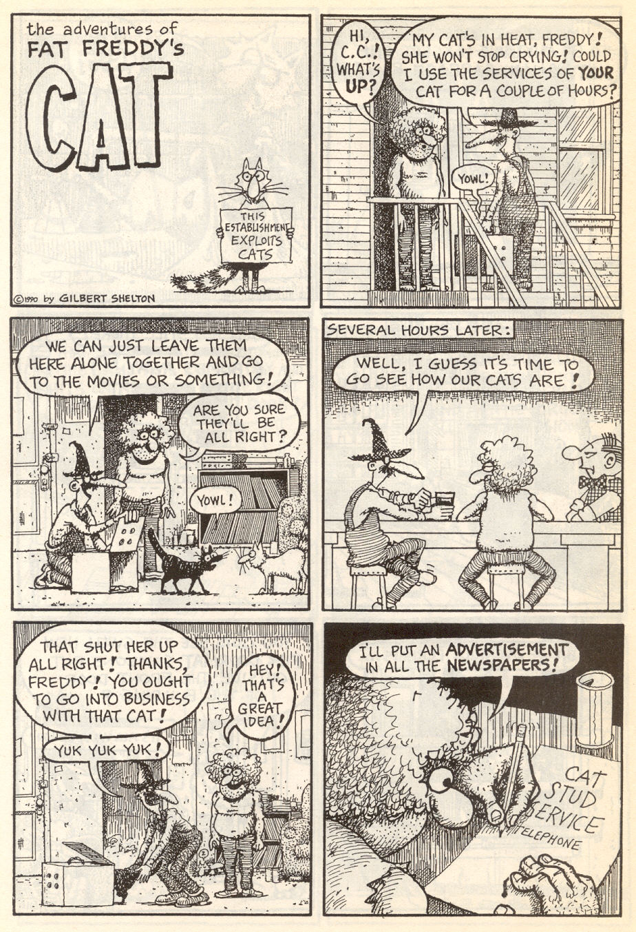 Read online Adventures of Fat Freddy's Cat comic -  Issue #7 - 28