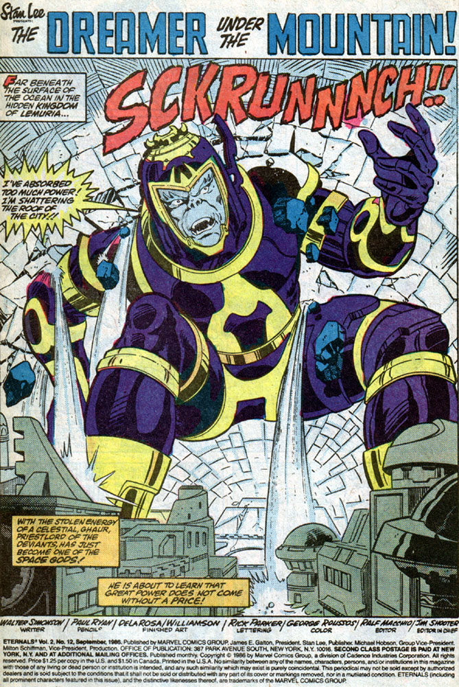 Read online Eternals (1985) comic -  Issue #12 - 2