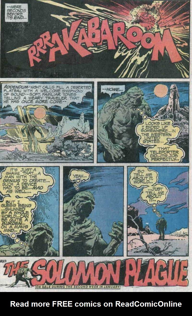 Read online Swamp Thing (1972) comic -  Issue #21 - 20