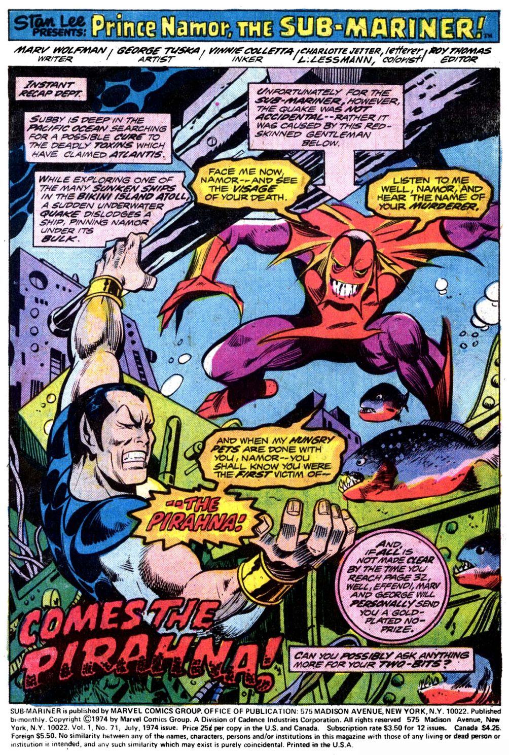 Read online The Sub-Mariner comic -  Issue #71 - 3