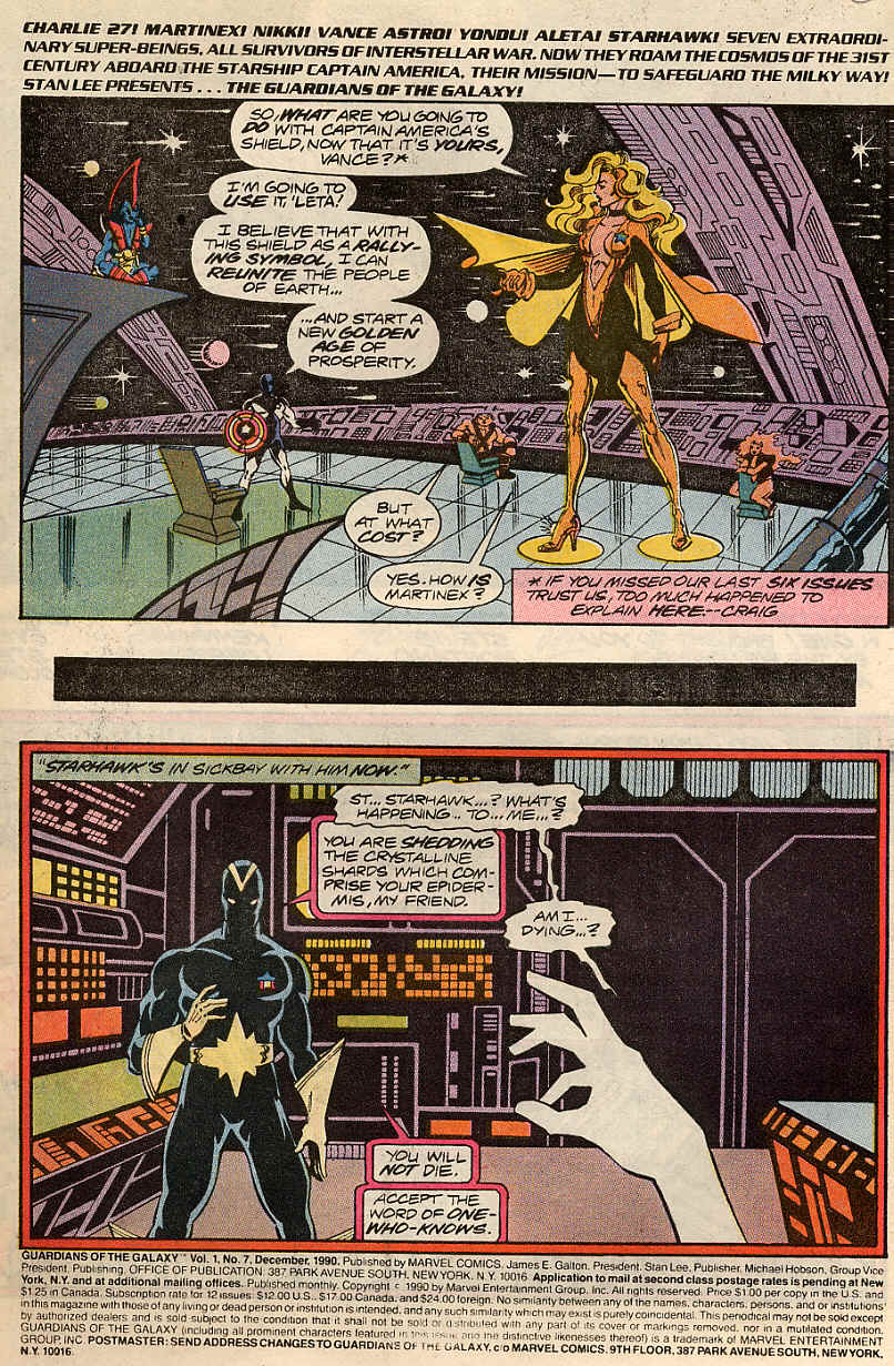 Read online Guardians of the Galaxy (1990) comic -  Issue #7 - 2